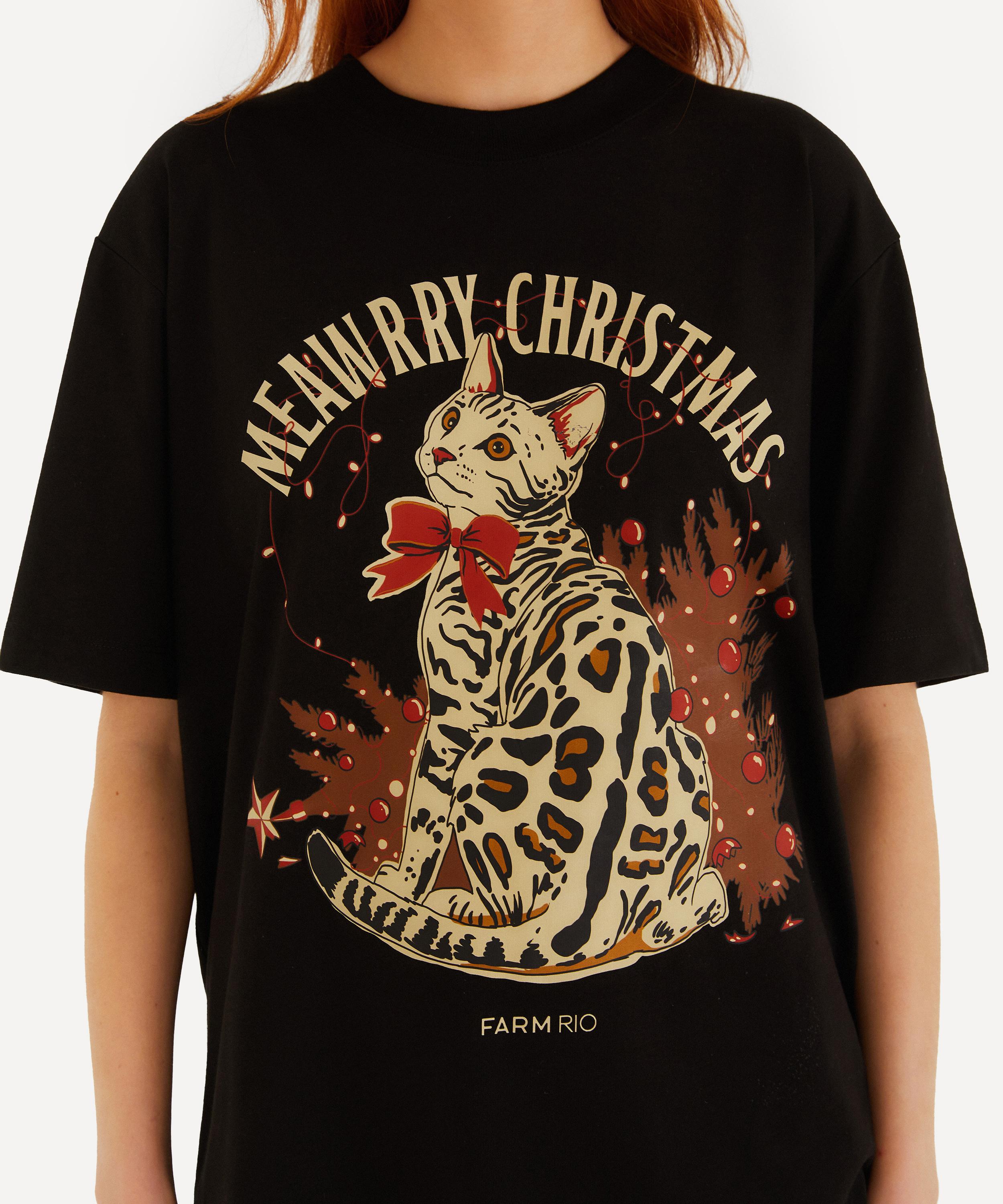 FARM Rio - Meawrry Christmas Relaxed T-Shirt image number 2