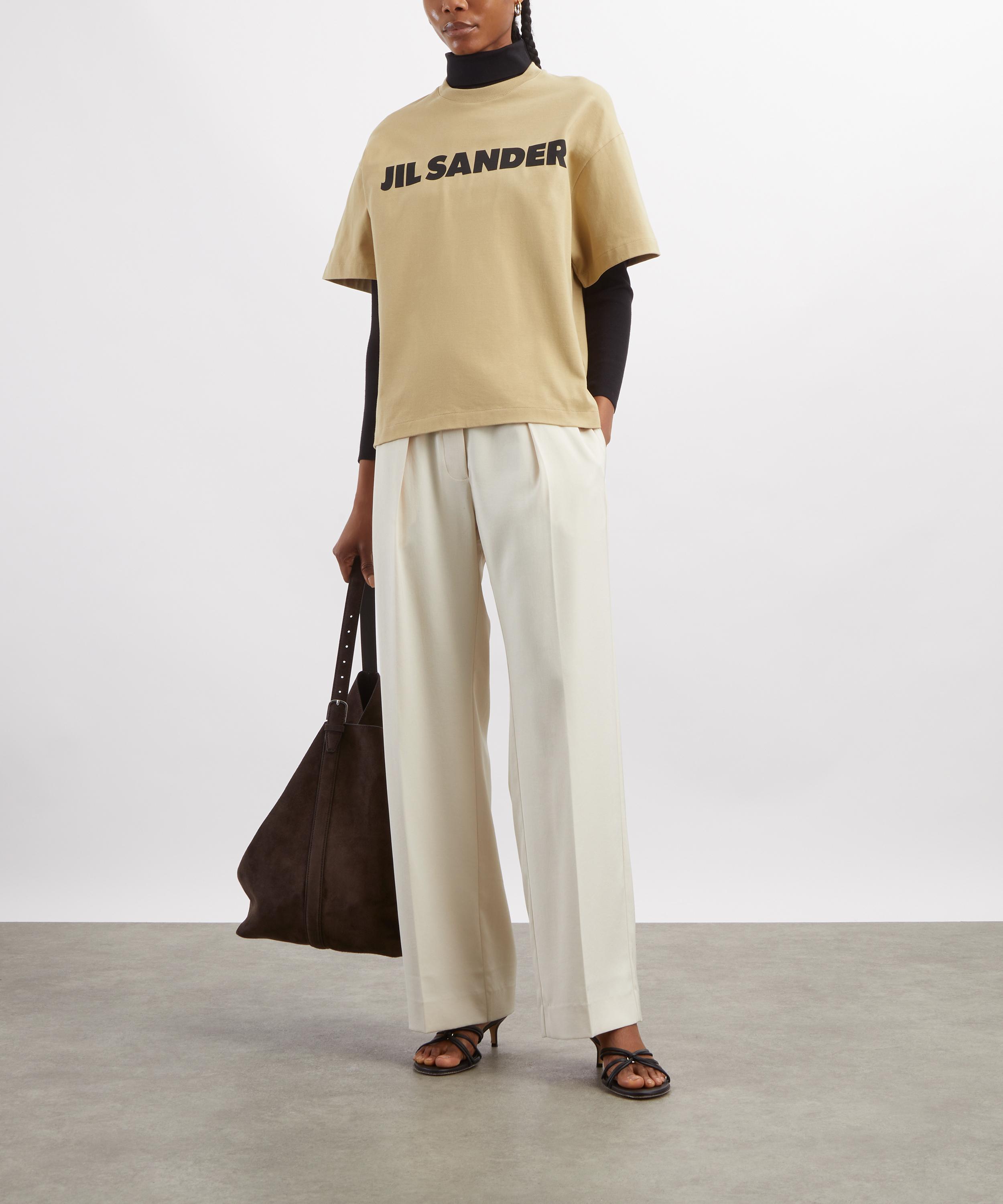 Jil Sander - Beige Logo T-Shirt image number 1