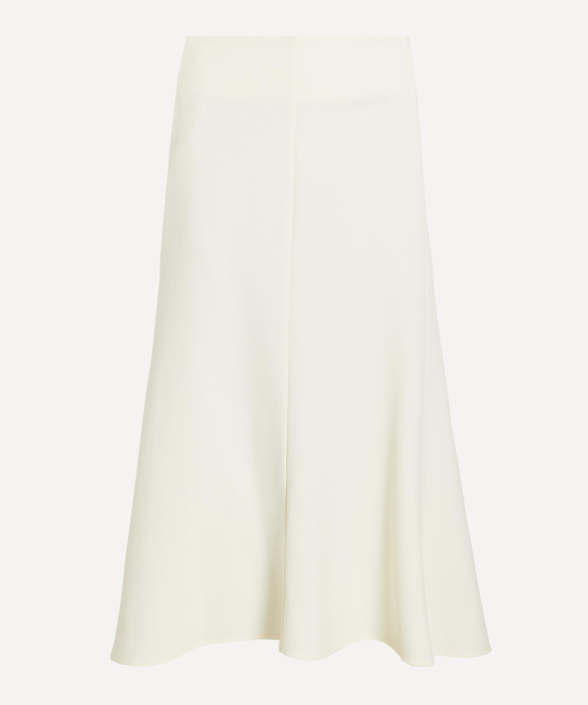 Jil Sander - Chalk A-Line Midi Skirt