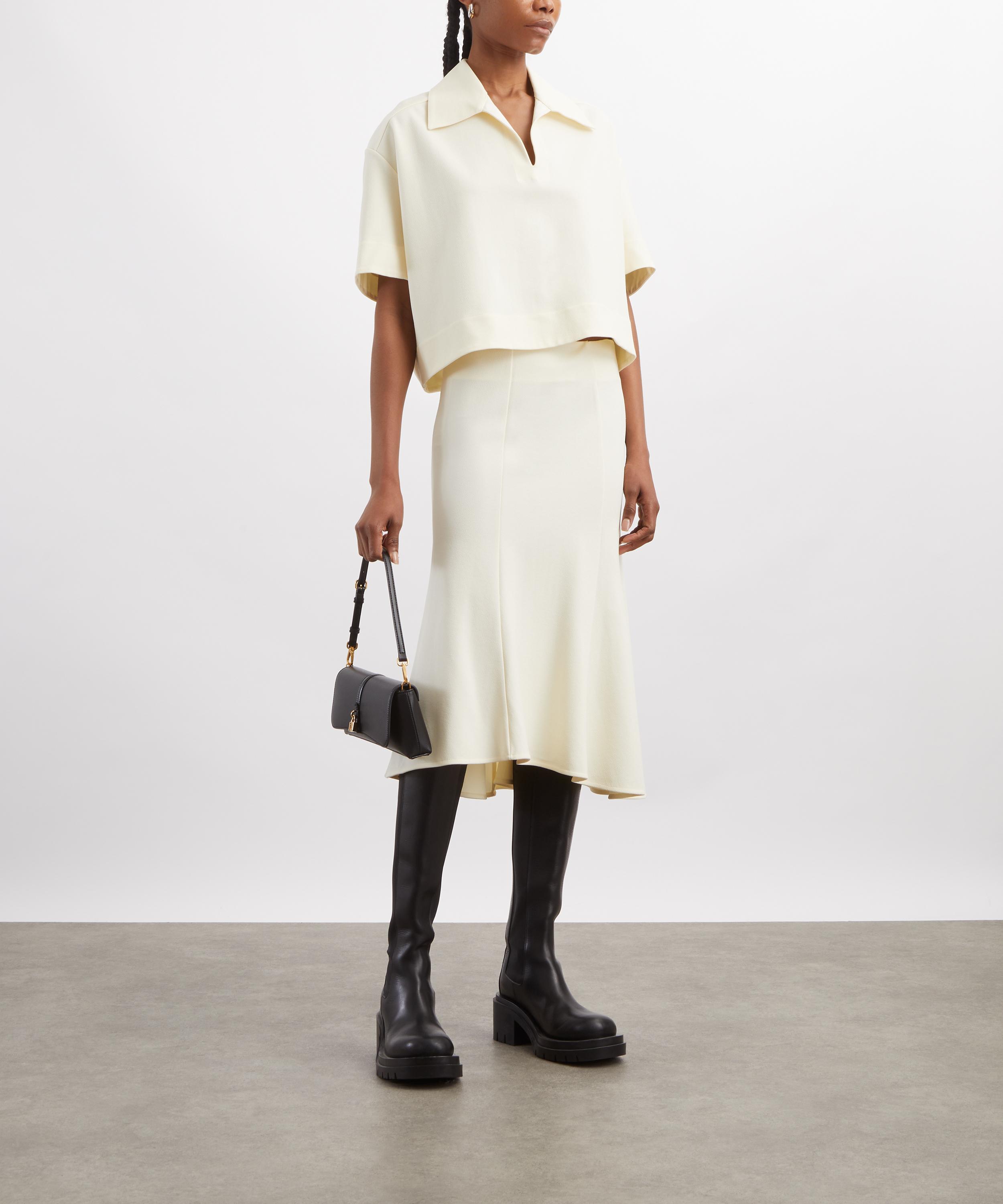 Jil Sander - Chalk A-Line Midi Skirt image number 1