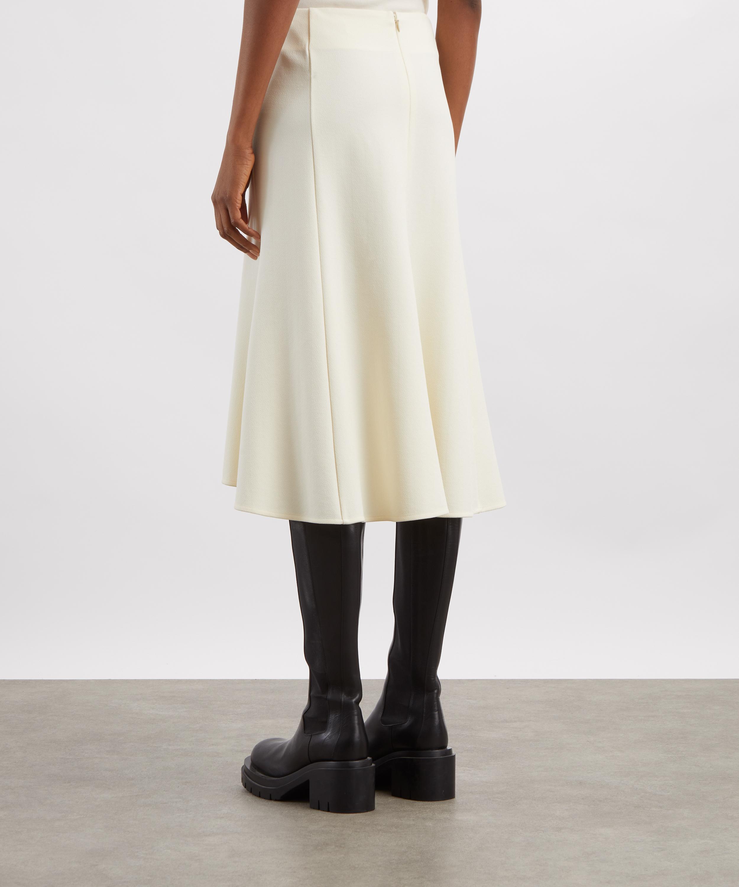 Jil Sander - Chalk A-Line Midi Skirt image number 3