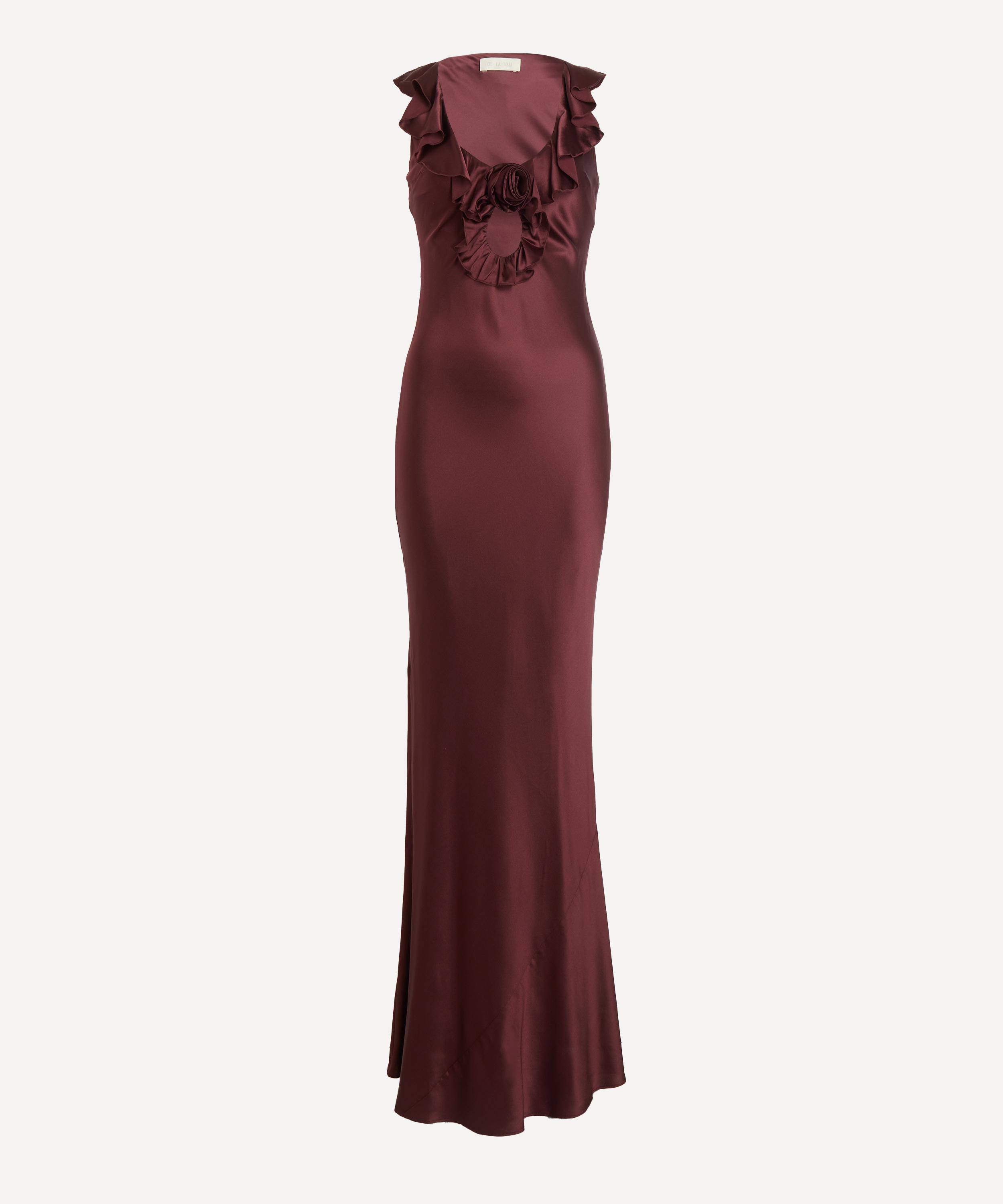 De La Vali - Nema Silk-Satin Long Dress 