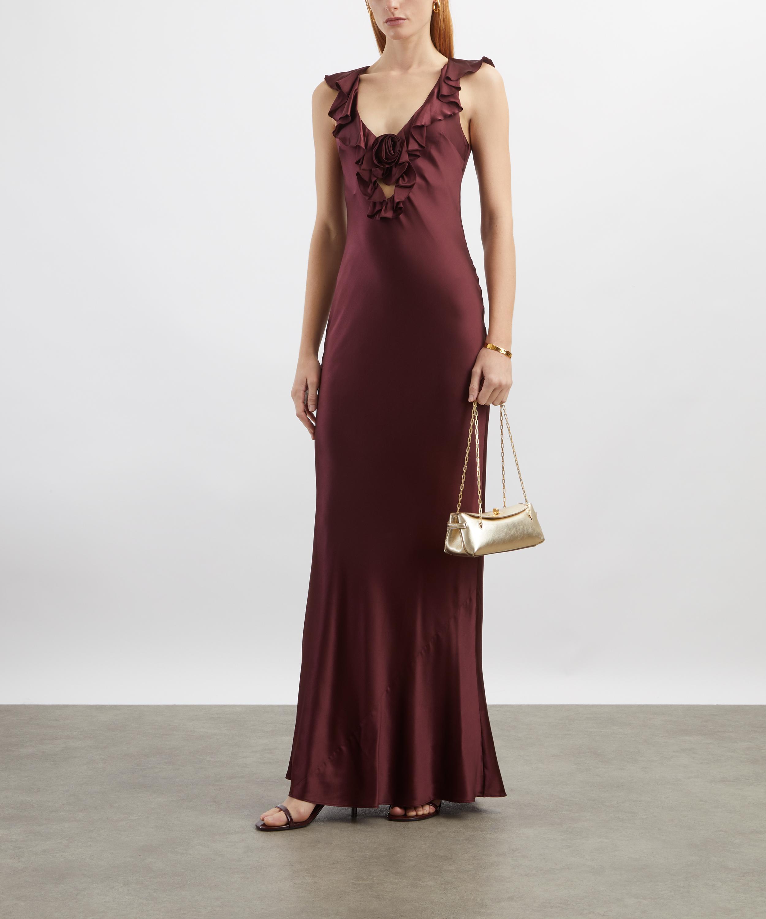 De La Vali - Nema Silk-Satin Long Dress  image number 1