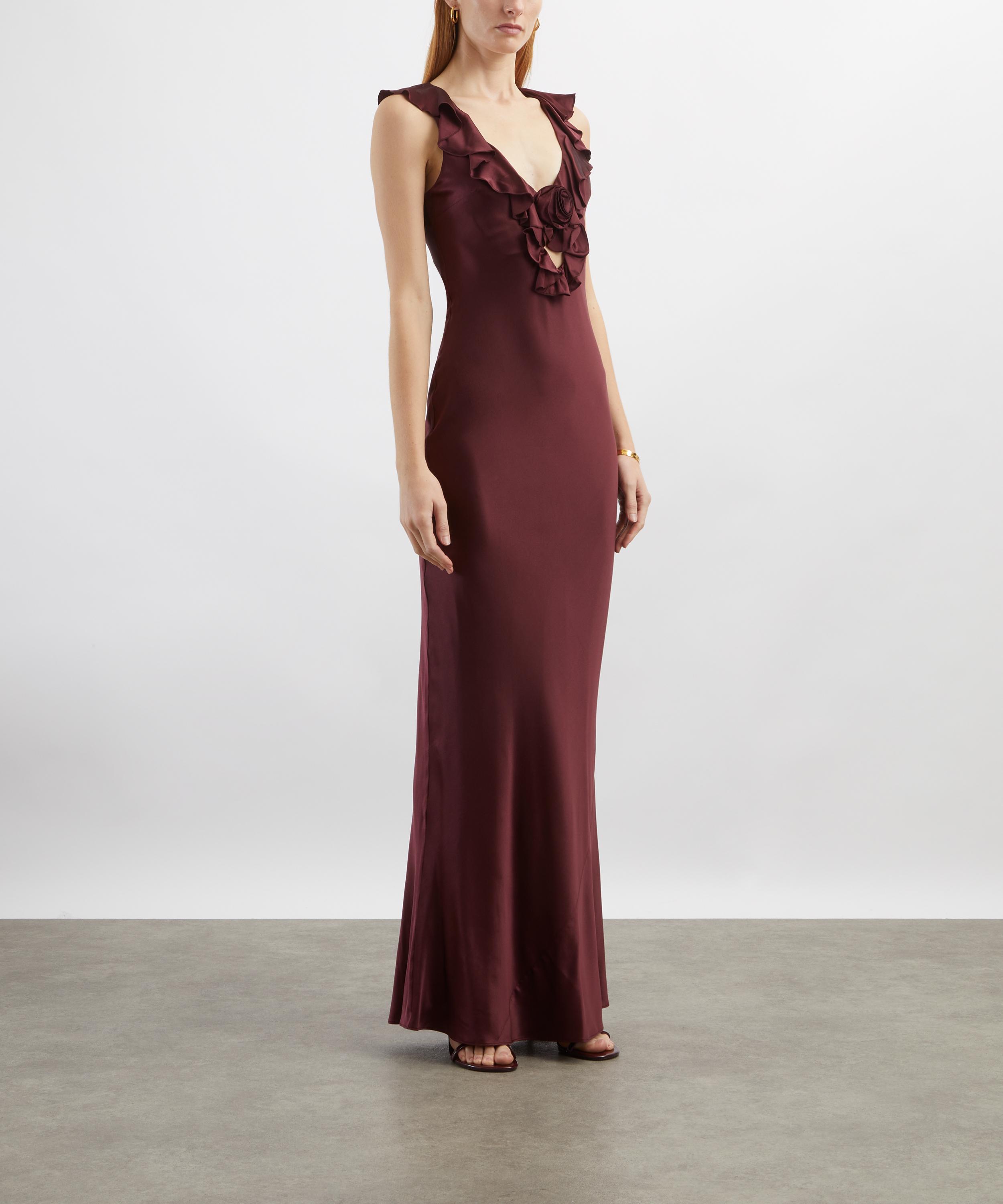 De La Vali - Nema Silk-Satin Long Dress  image number 2