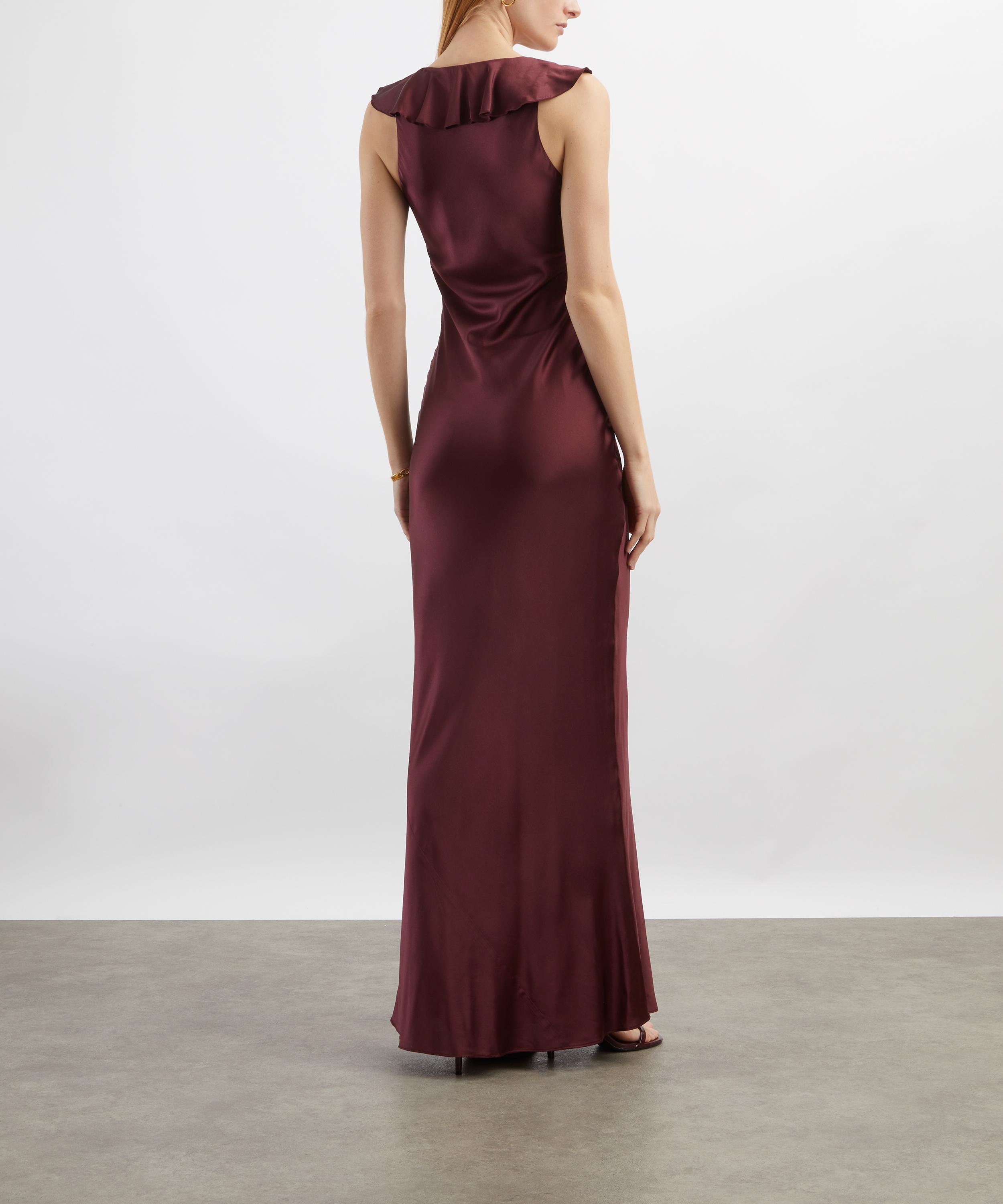 De La Vali - Nema Silk-Satin Long Dress  image number 3