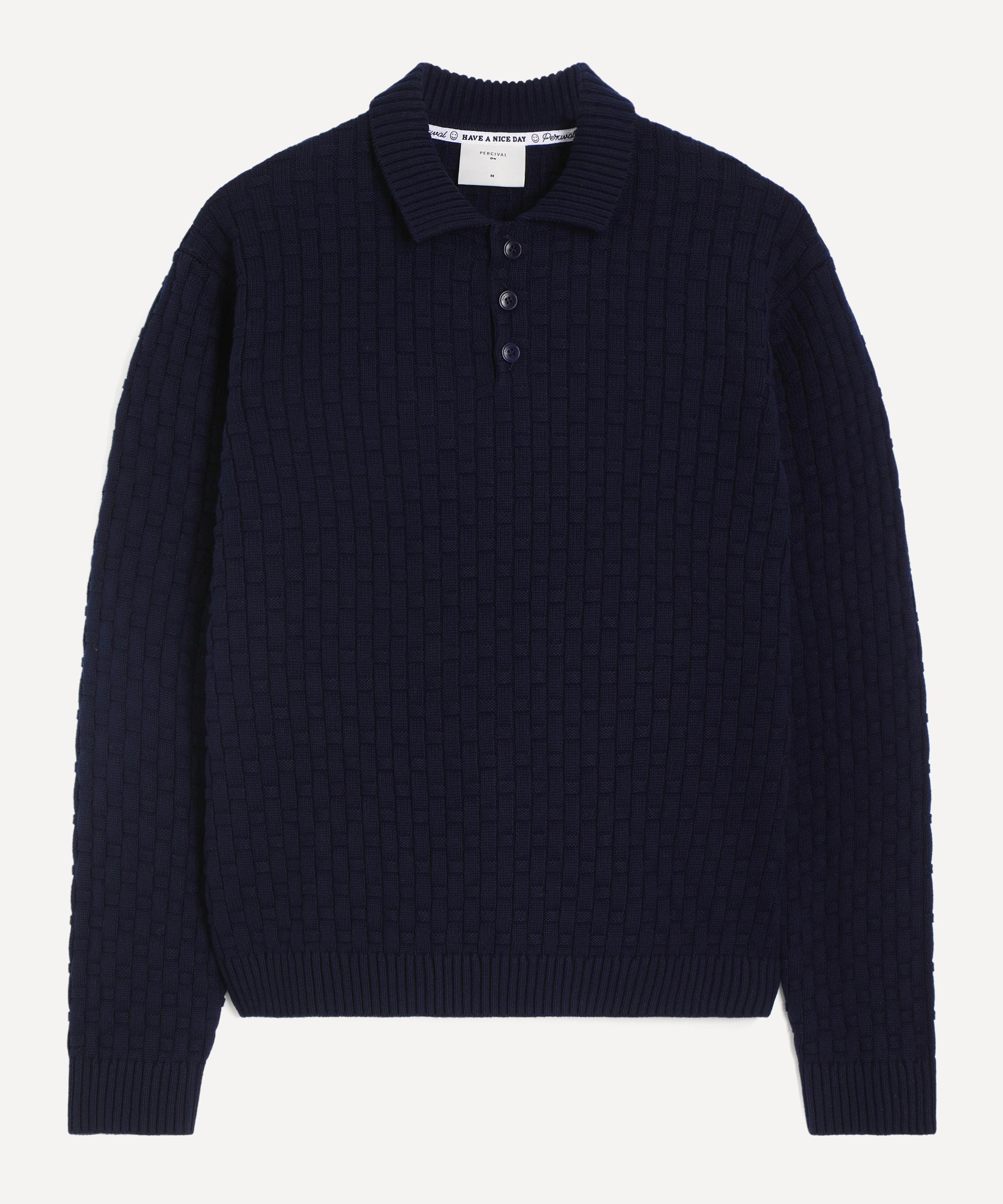 Percival - Archer Basketweave Knit Shirt