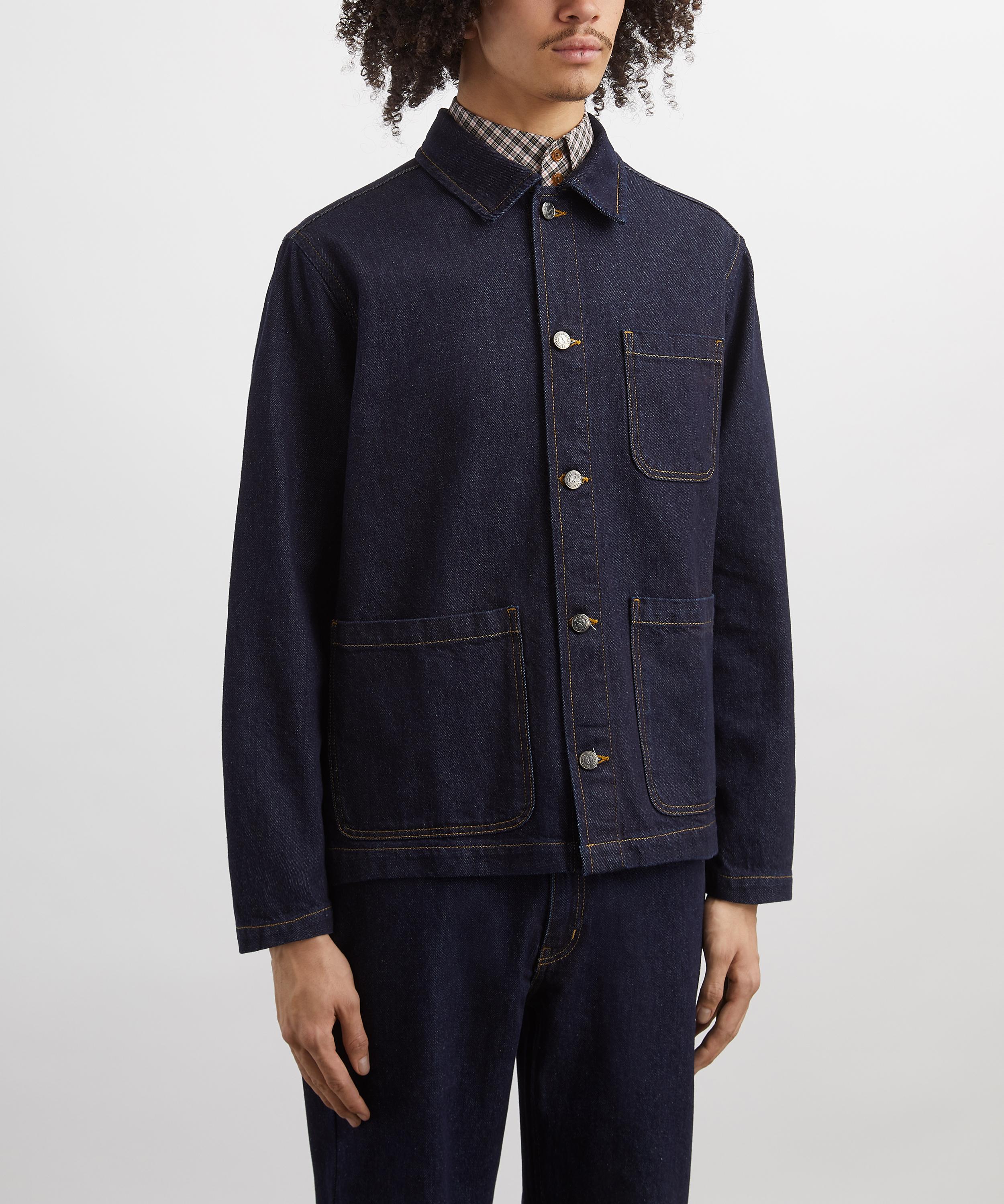 Percival - Gove Dark Indigo Denim Chore Jacket image number 2