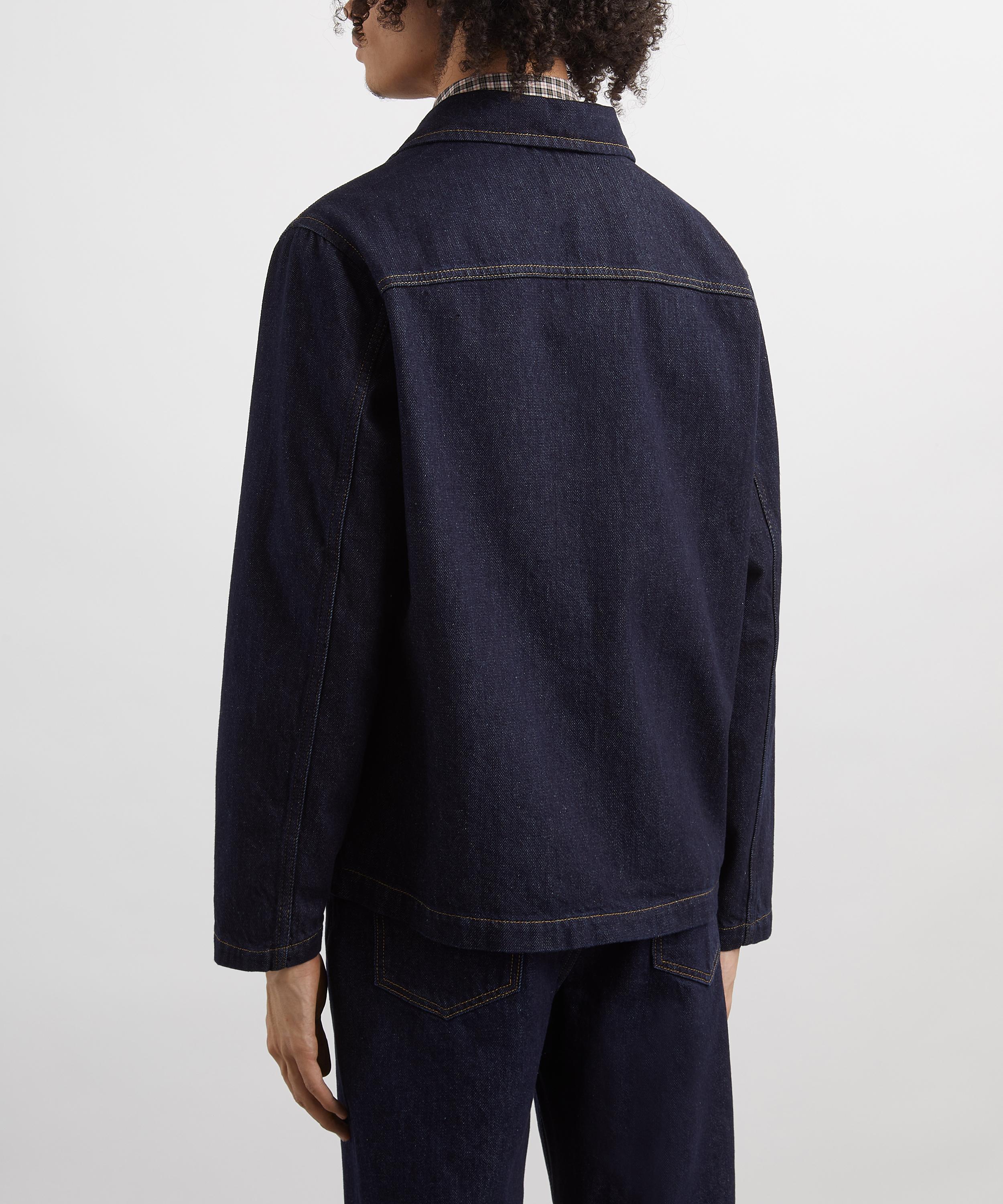 Percival - Gove Dark Indigo Denim Chore Jacket image number 3