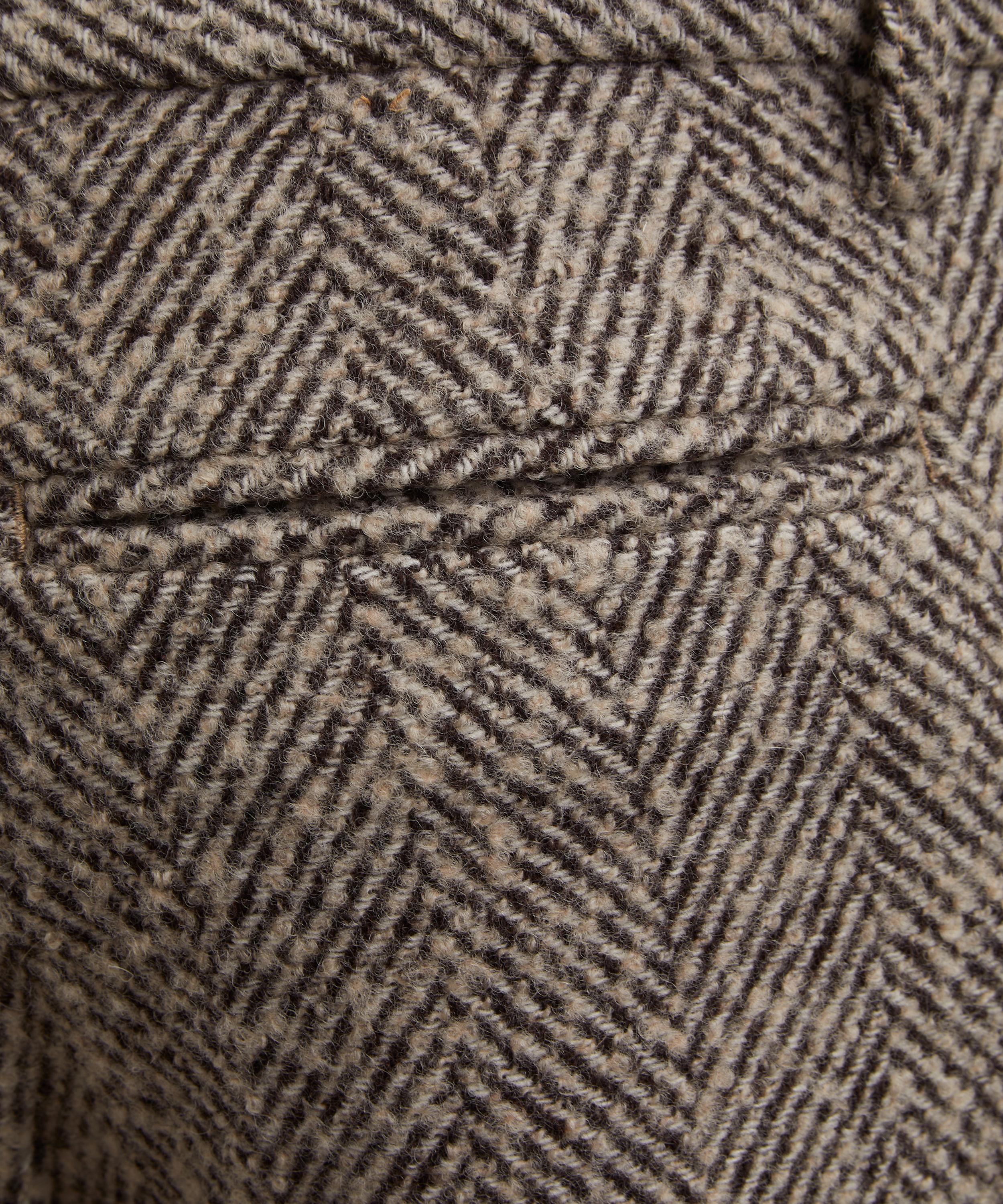 Percival - Herringbone Straight-Leg Wool Trousers image number 4