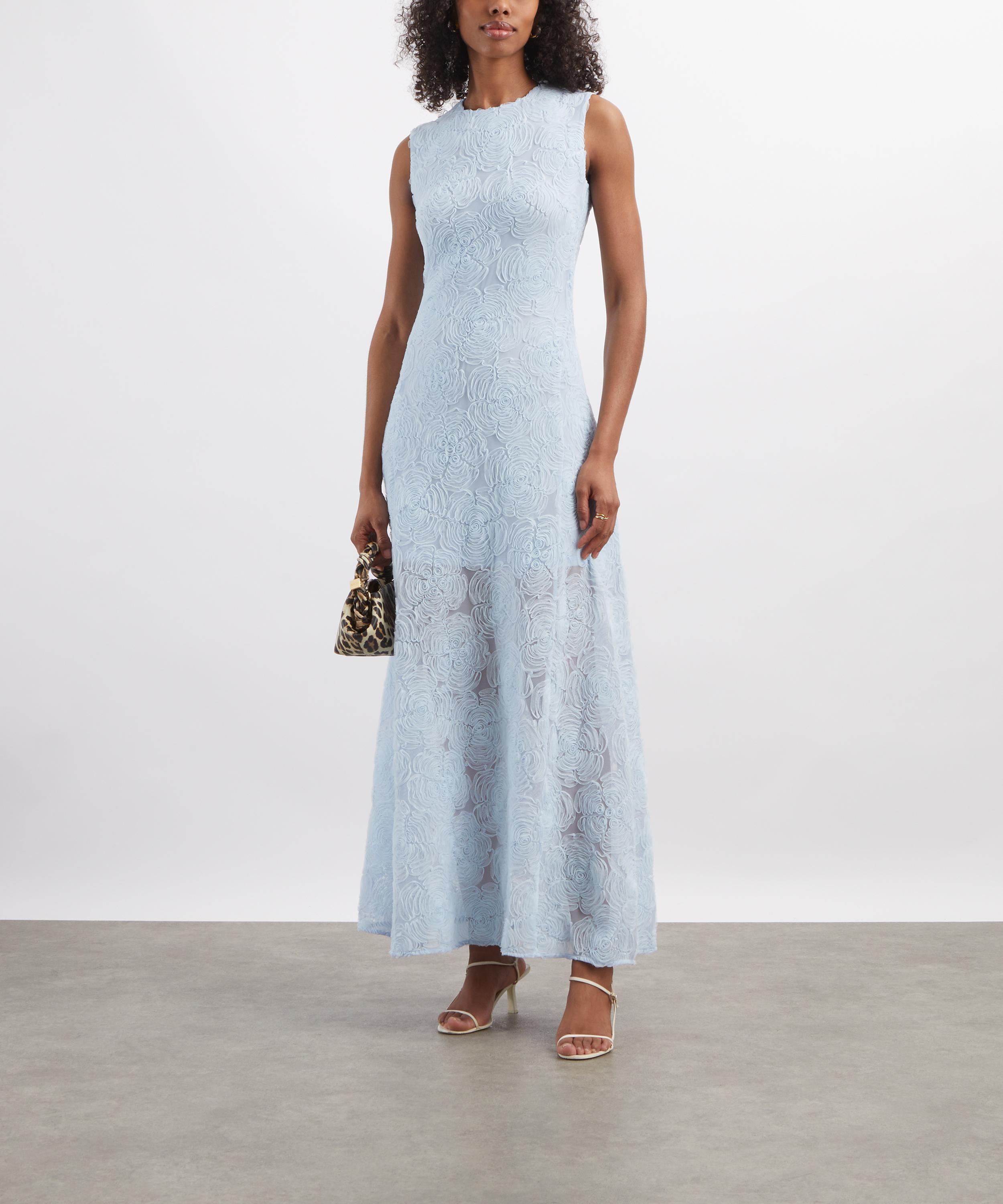 ROTATE Birger Christensen - Floral-Jacquard Maxi Dress image number 1