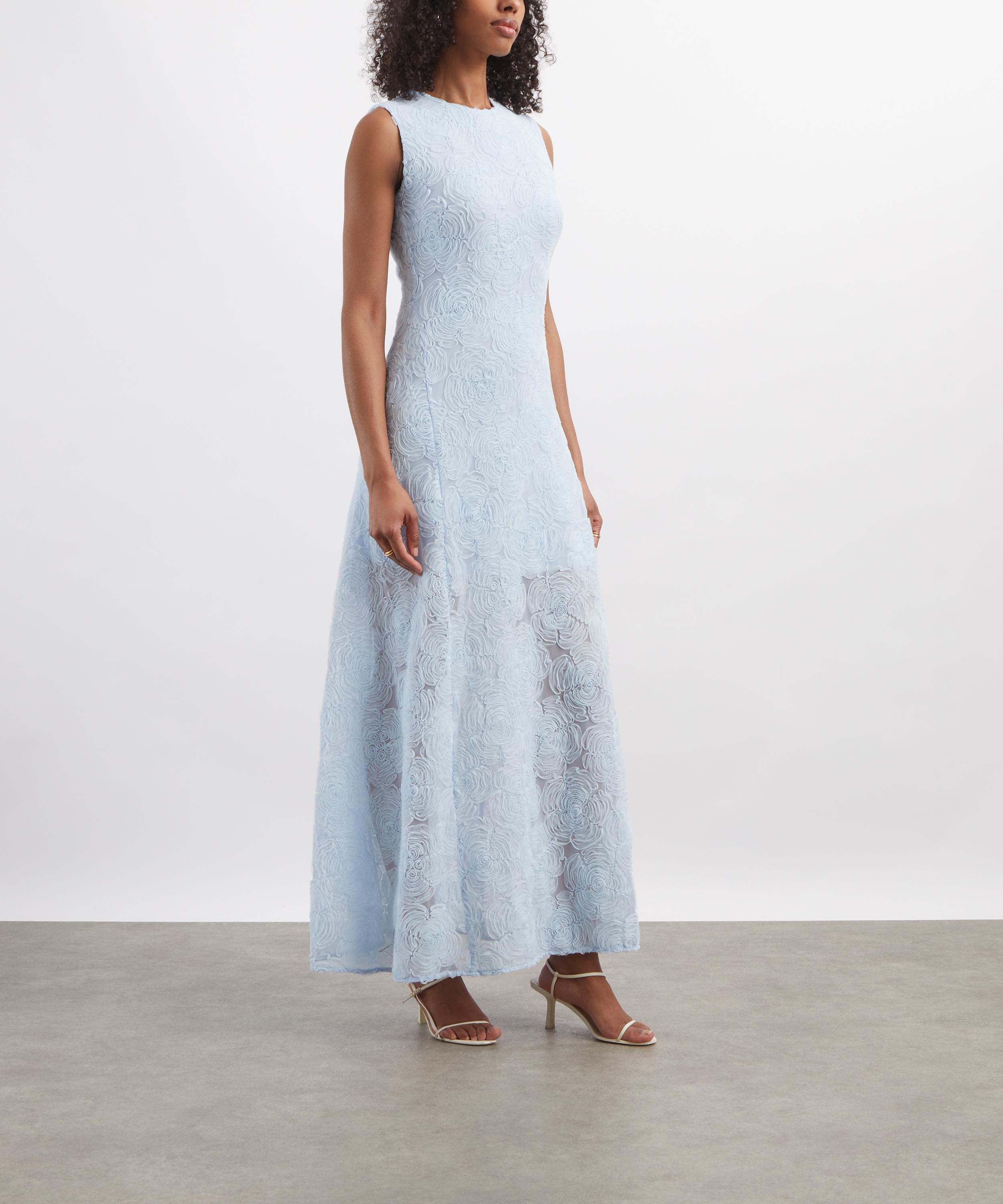 ROTATE Birger Christensen - Floral-Jacquard Maxi Dress image number 2