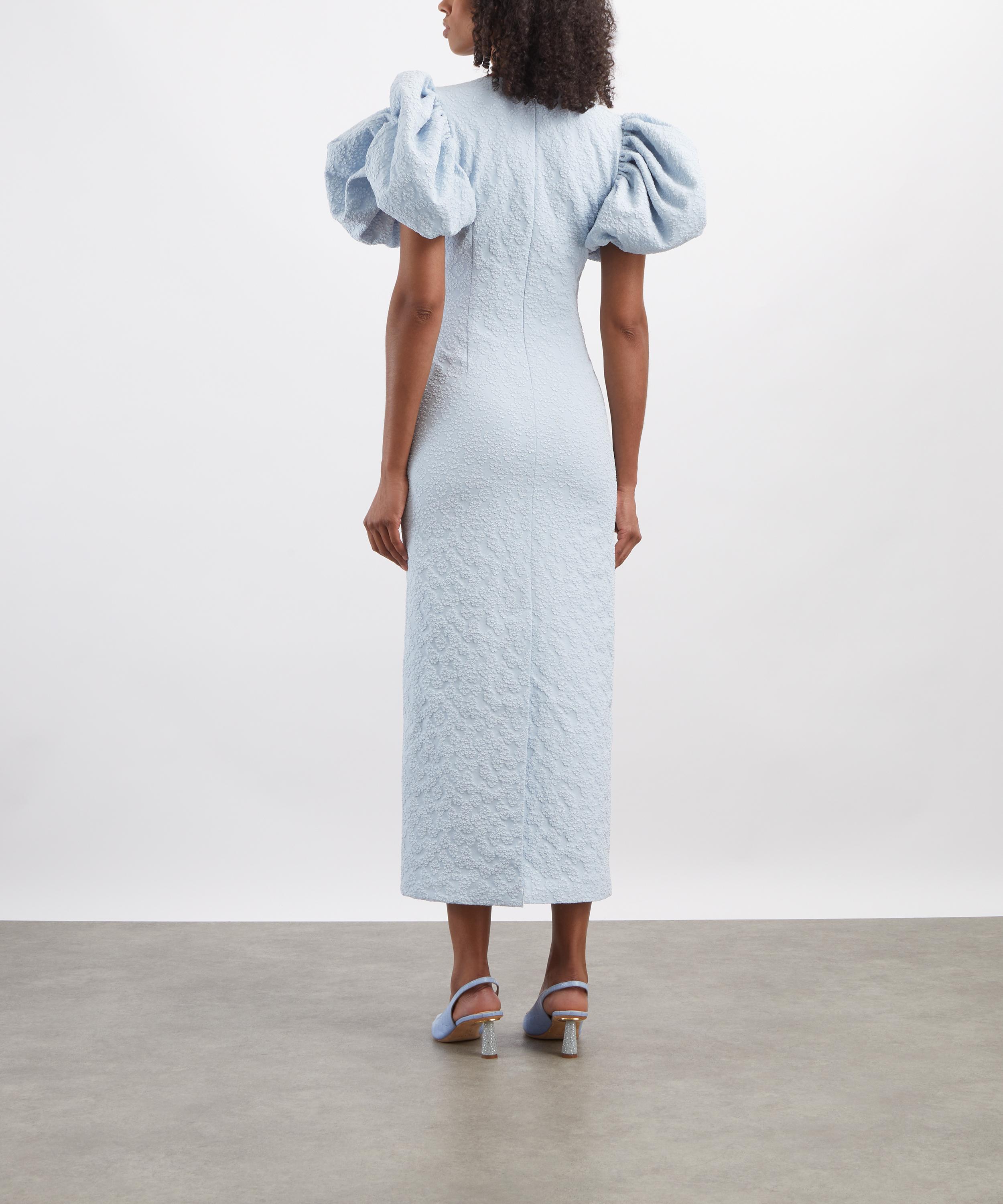 ROTATE Birger Christensen - Jacquard Midi Puffy Dress image number 3