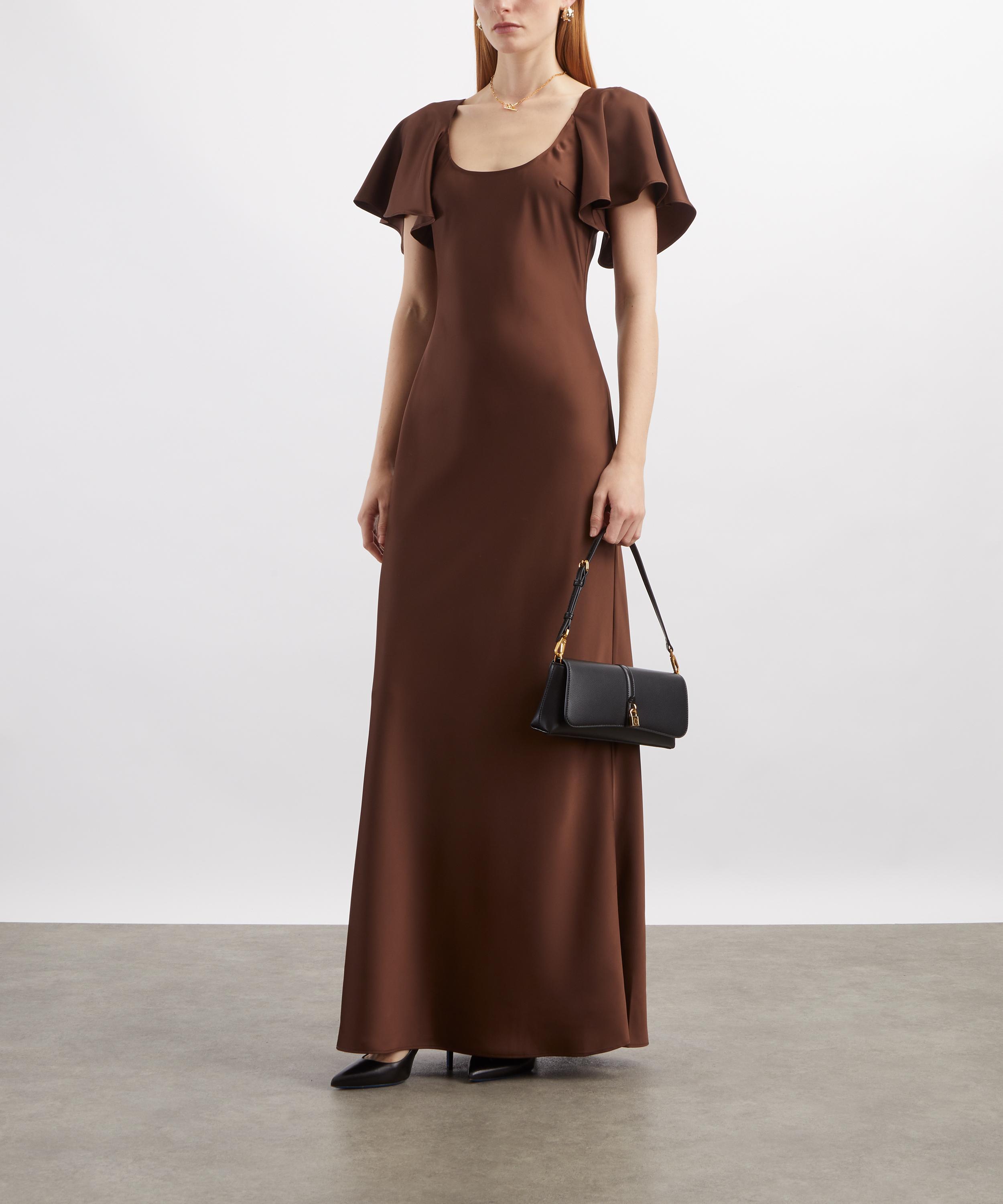 ROTATE Birger Christensen - Satin Flowy Sleeve Maxi Dress image number 1