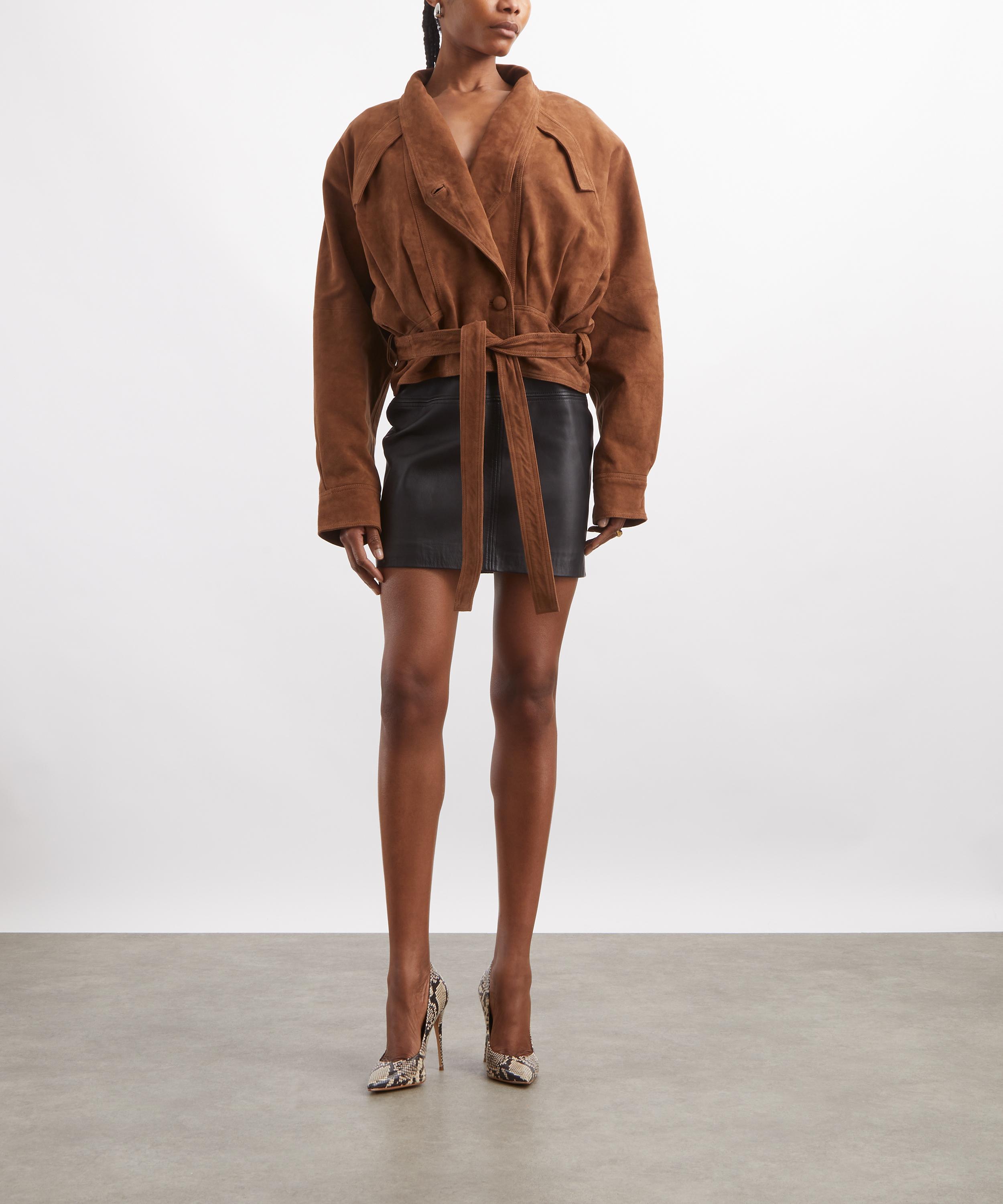 ROTATE Birger Christensen - Suede Bomber Jacket image number 1