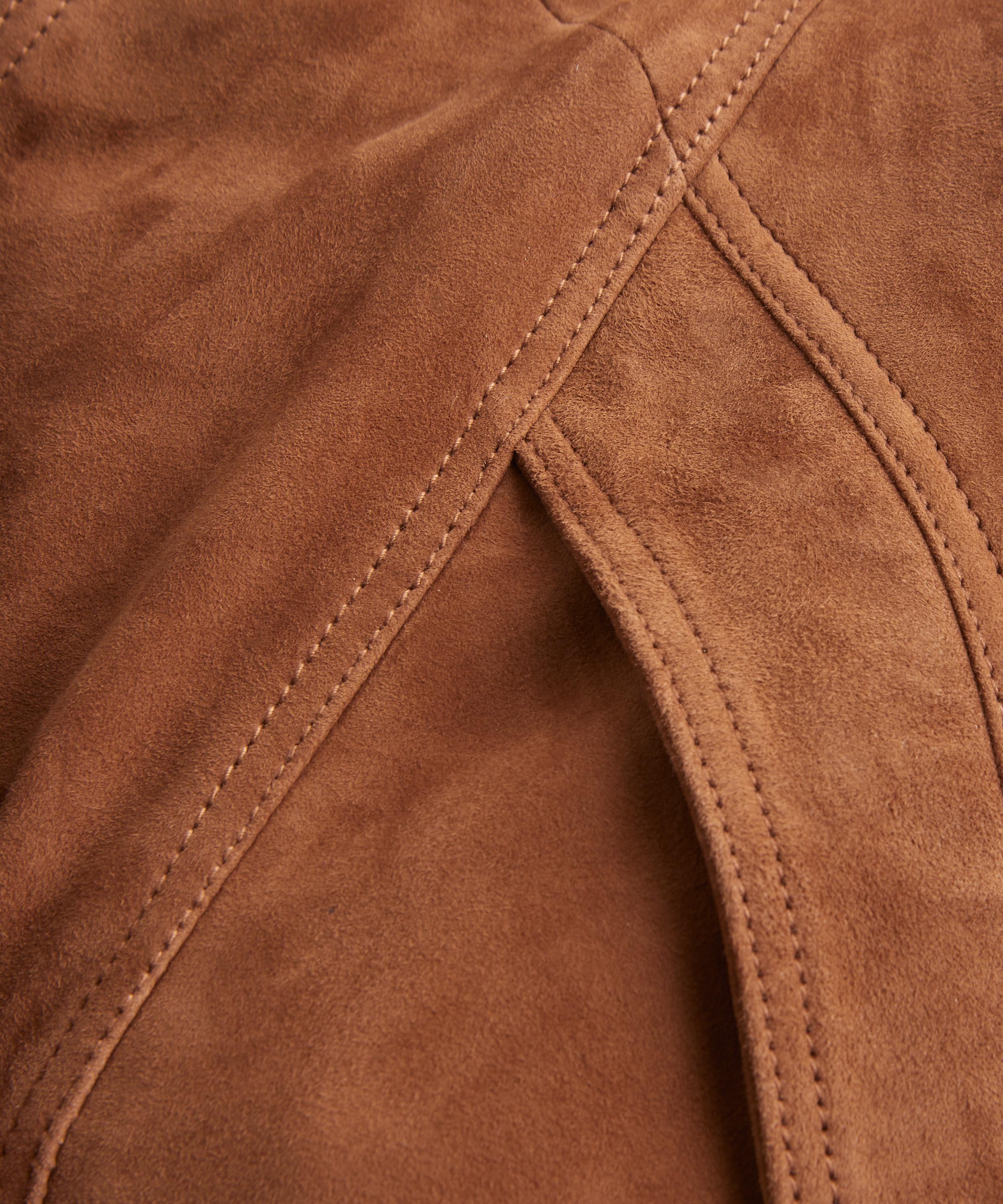 ROTATE Birger Christensen - Suede Bomber Jacket image number 4