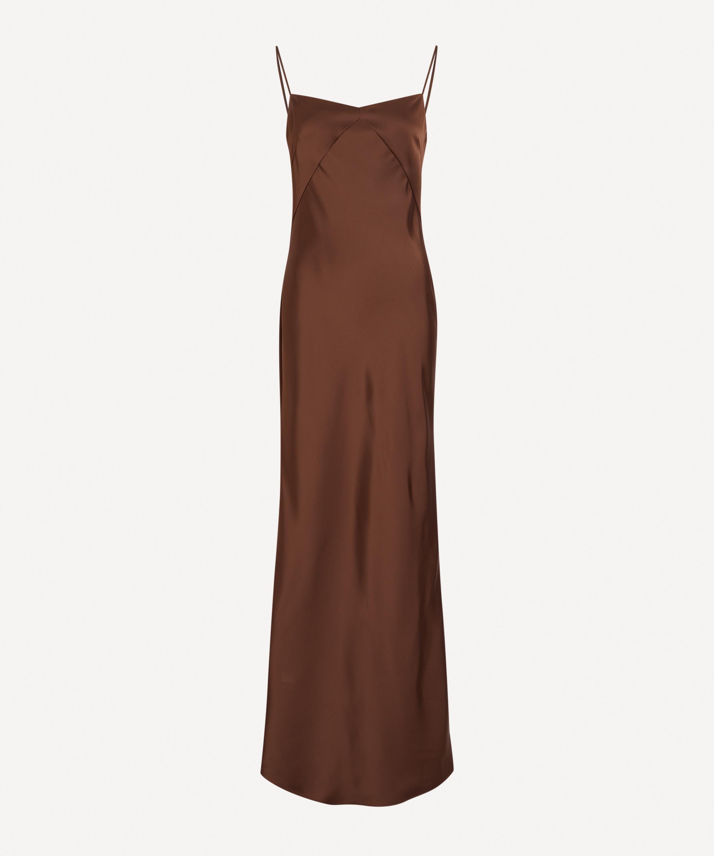 ROTATE Birger Christensen - Satin Maxi Slip Dress