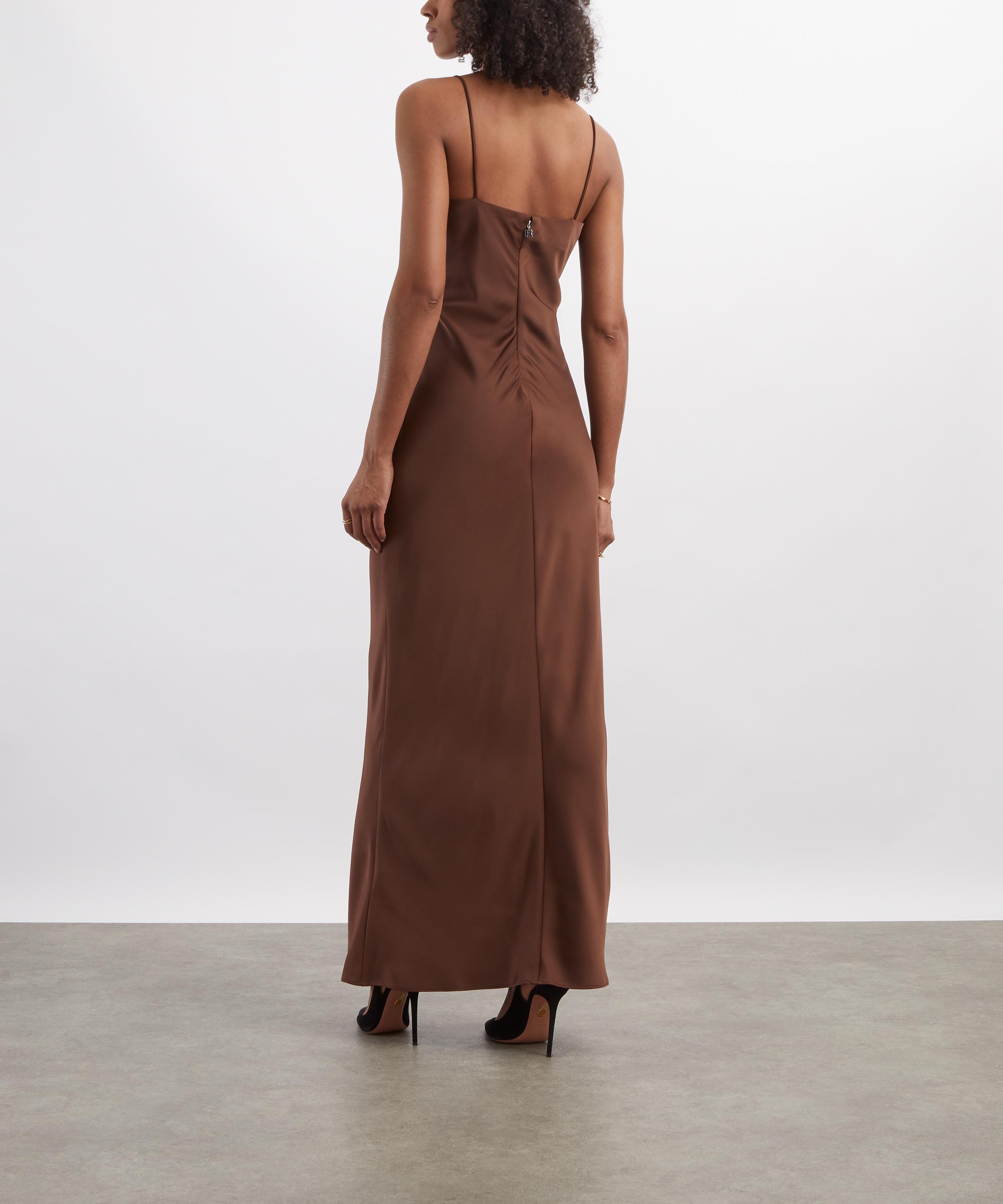 ROTATE Birger Christensen - Satin Maxi Slip Dress image number 3