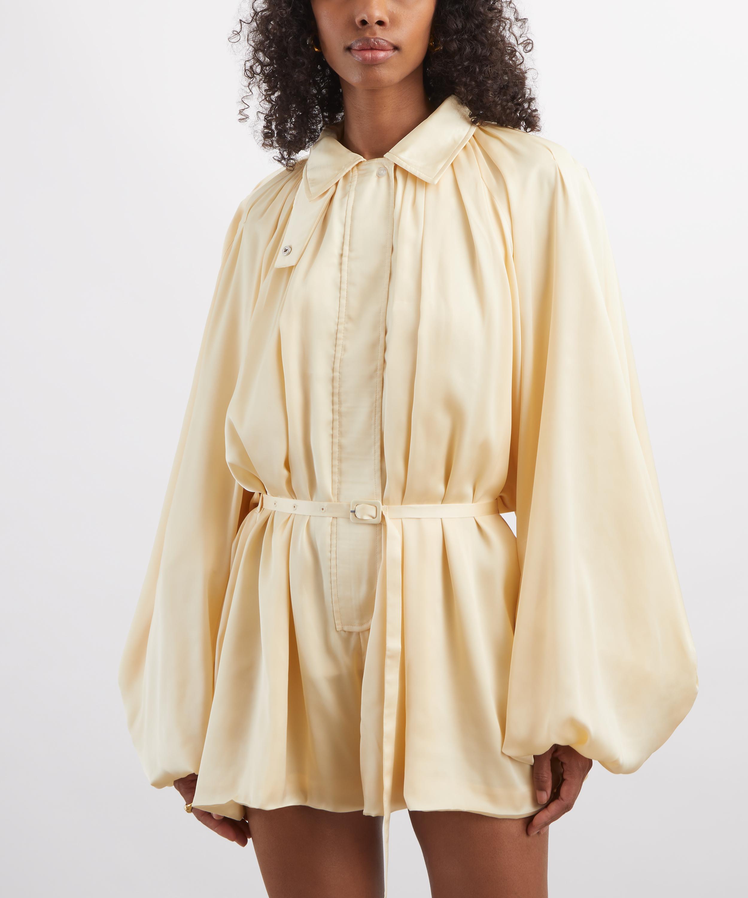 ROTATE Birger Christensen - Cream Chiffon Jumpsuit image number 2