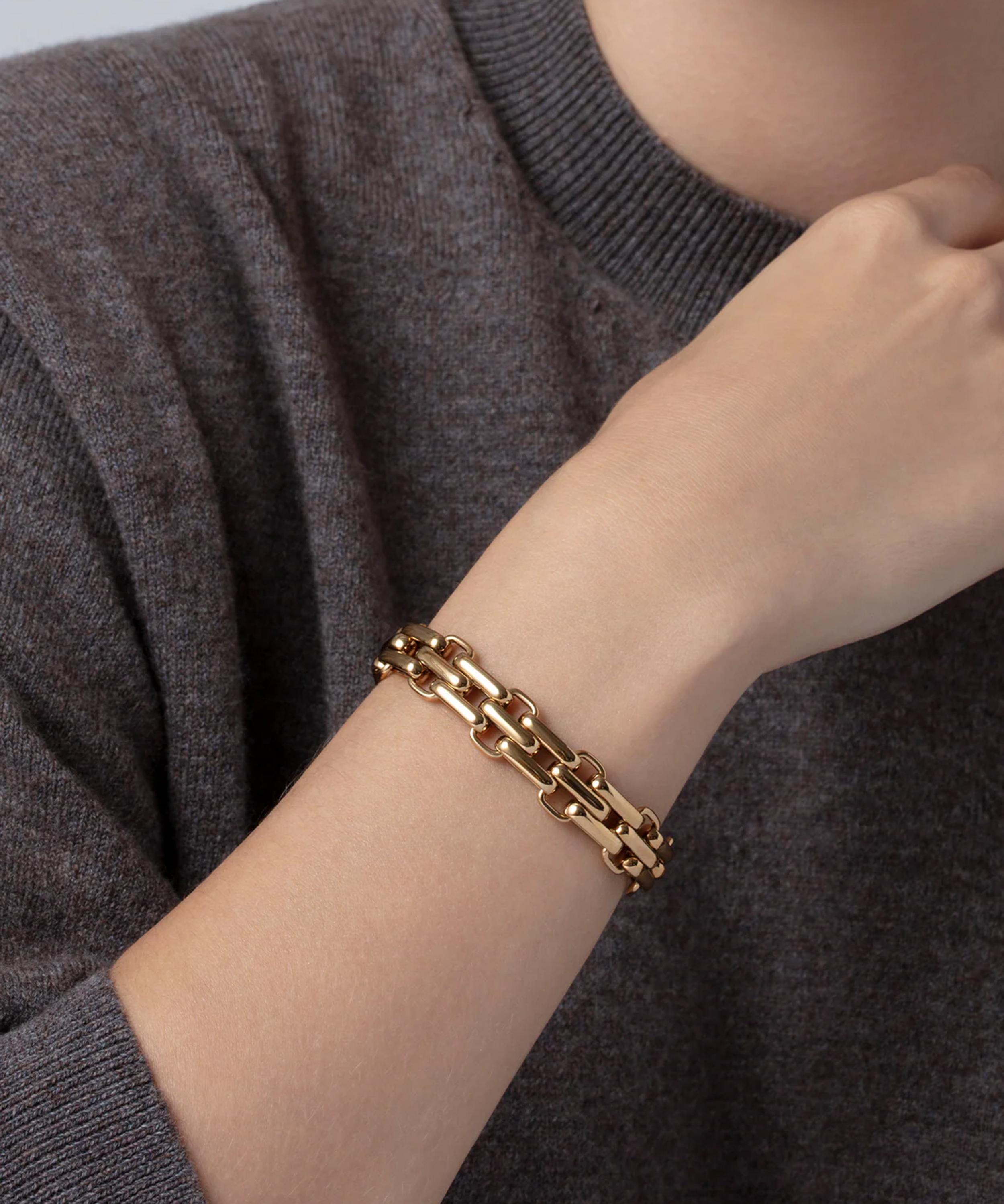 JENNY BIRD - 14ct Gold-Plated Slim Penelope Bracelet image number 1