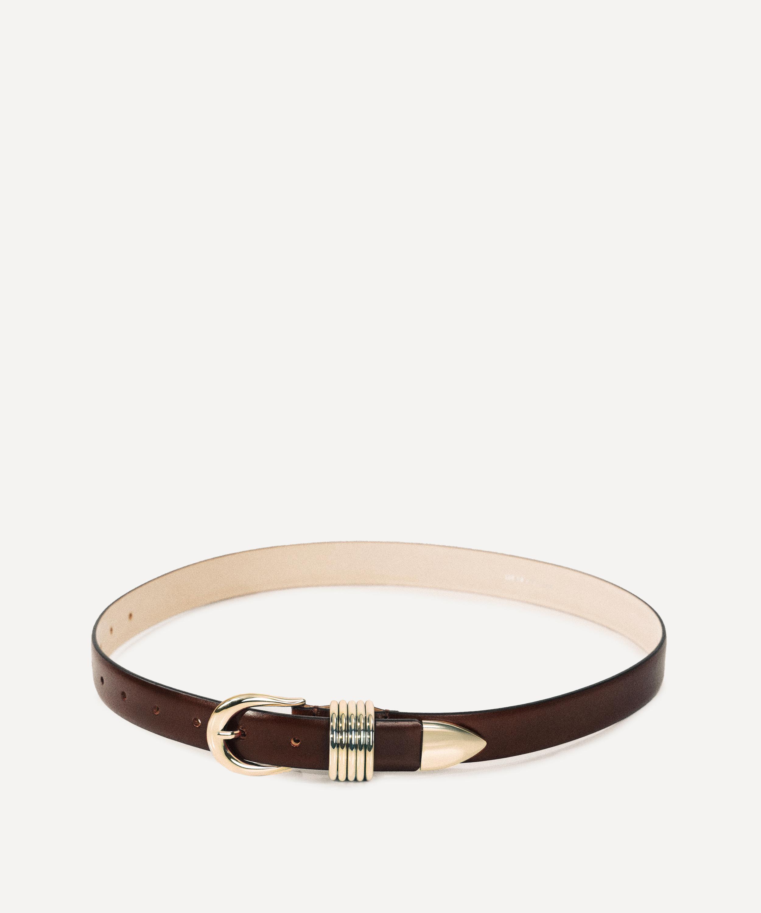 D&eacute;hanche - Hollyhock Leather Belt image number 0