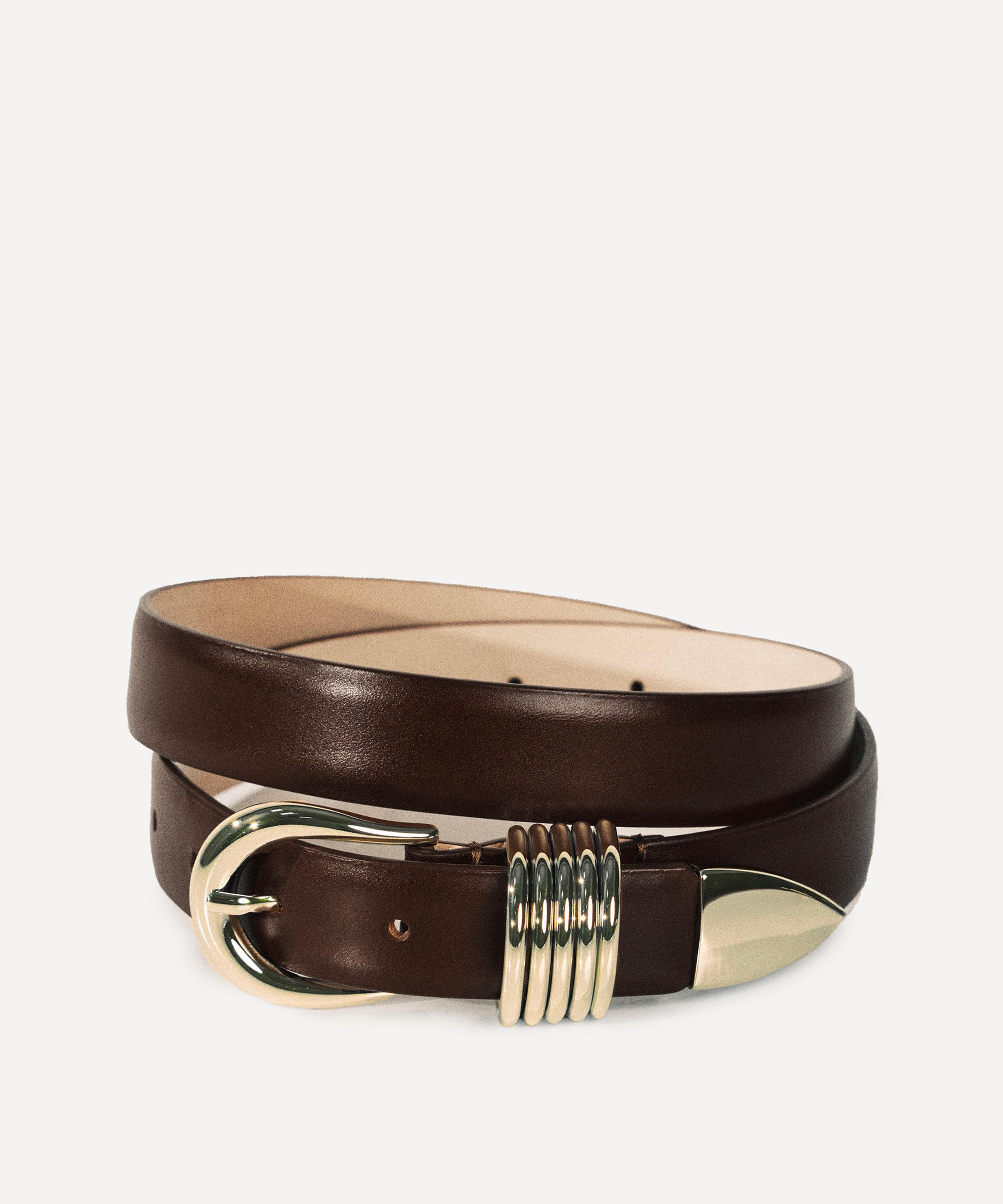 D&eacute;hanche - Hollyhock Leather Belt image number 2