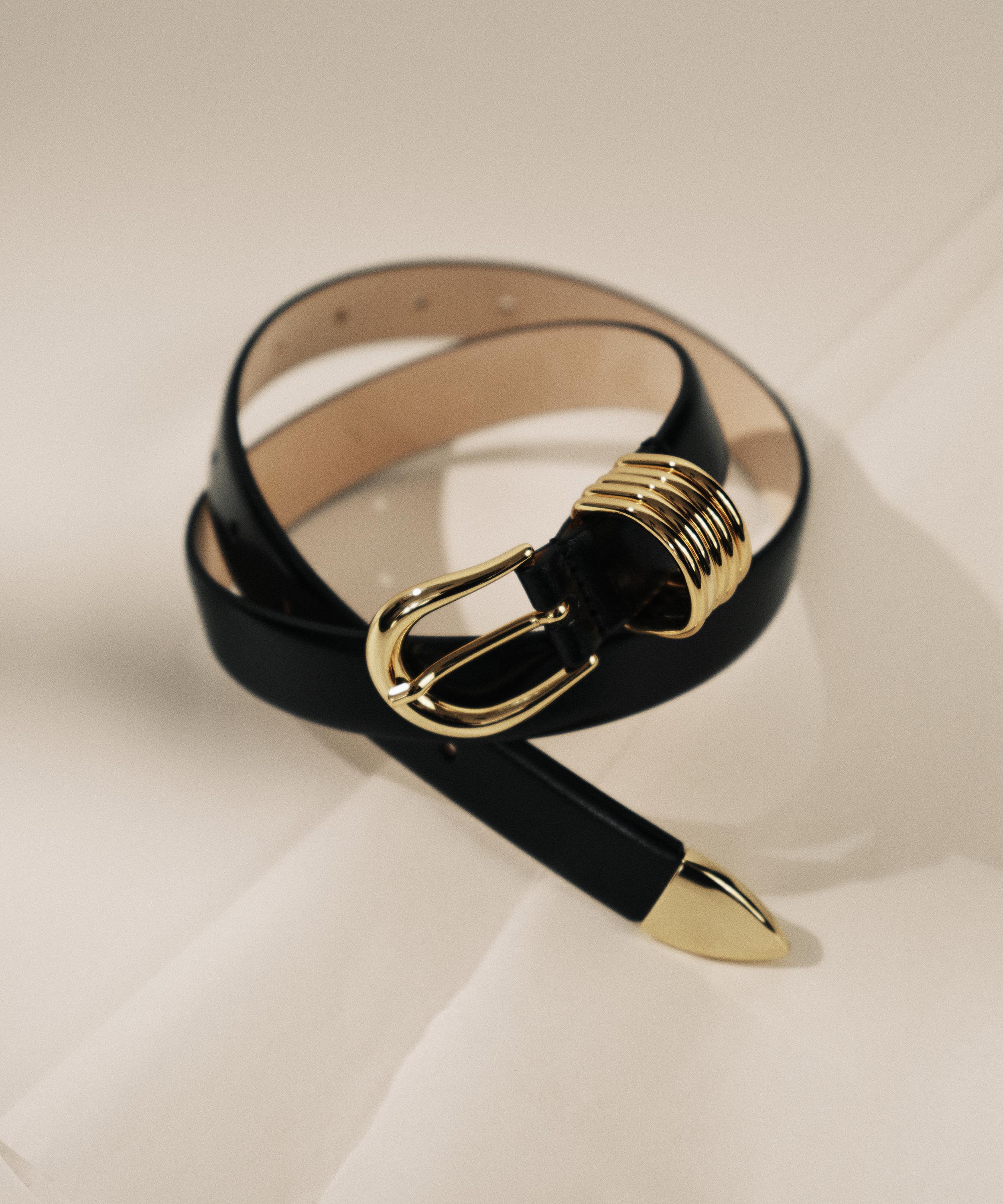 D&eacute;hanche - Hollyhock Leather Belt image number 2