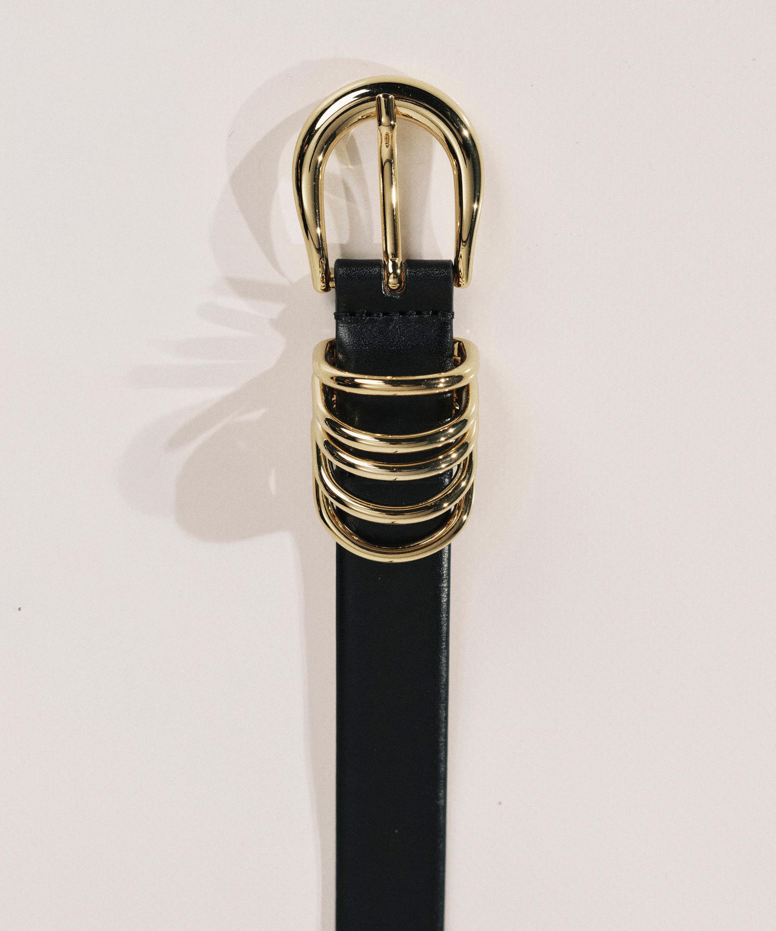 D&eacute;hanche - Hollyhock Leather Belt image number 3