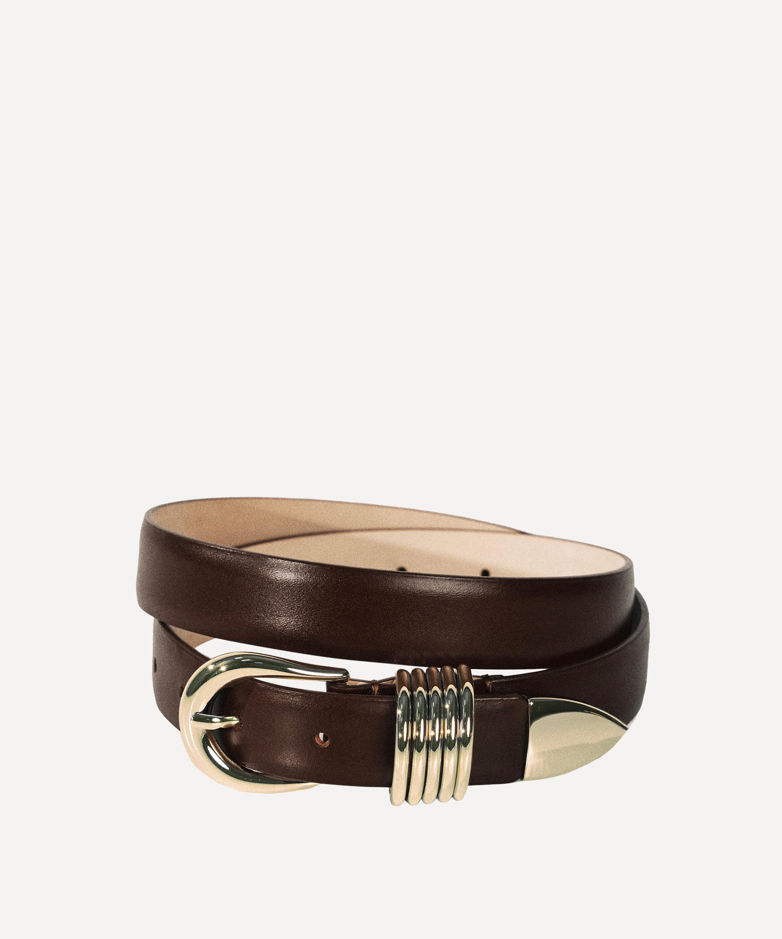 D&eacute;hanche - Hollyhock Leather Belt image number 1