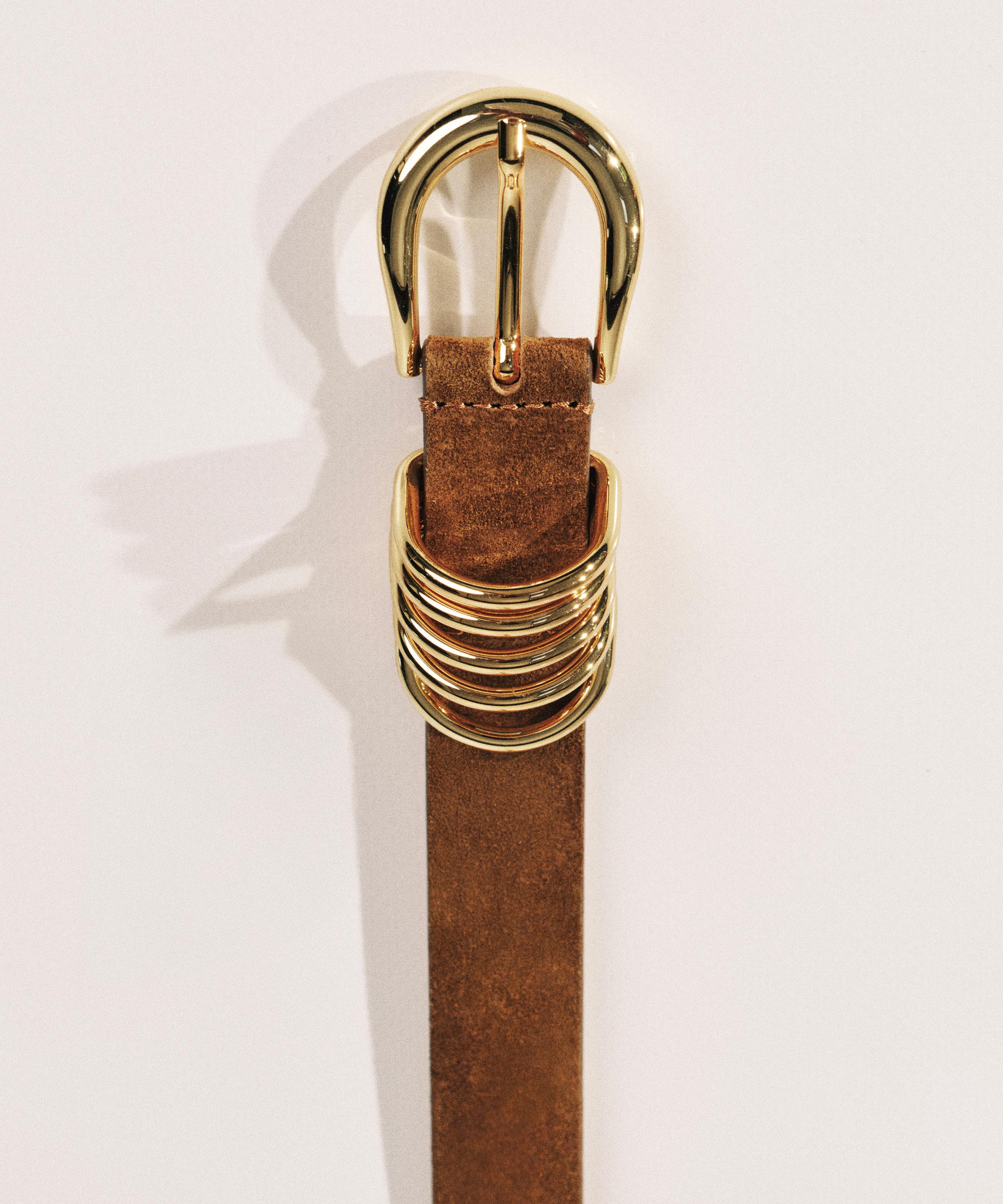 D&eacute;hanche - Hollyhock Suede Leather Belt image number 2
