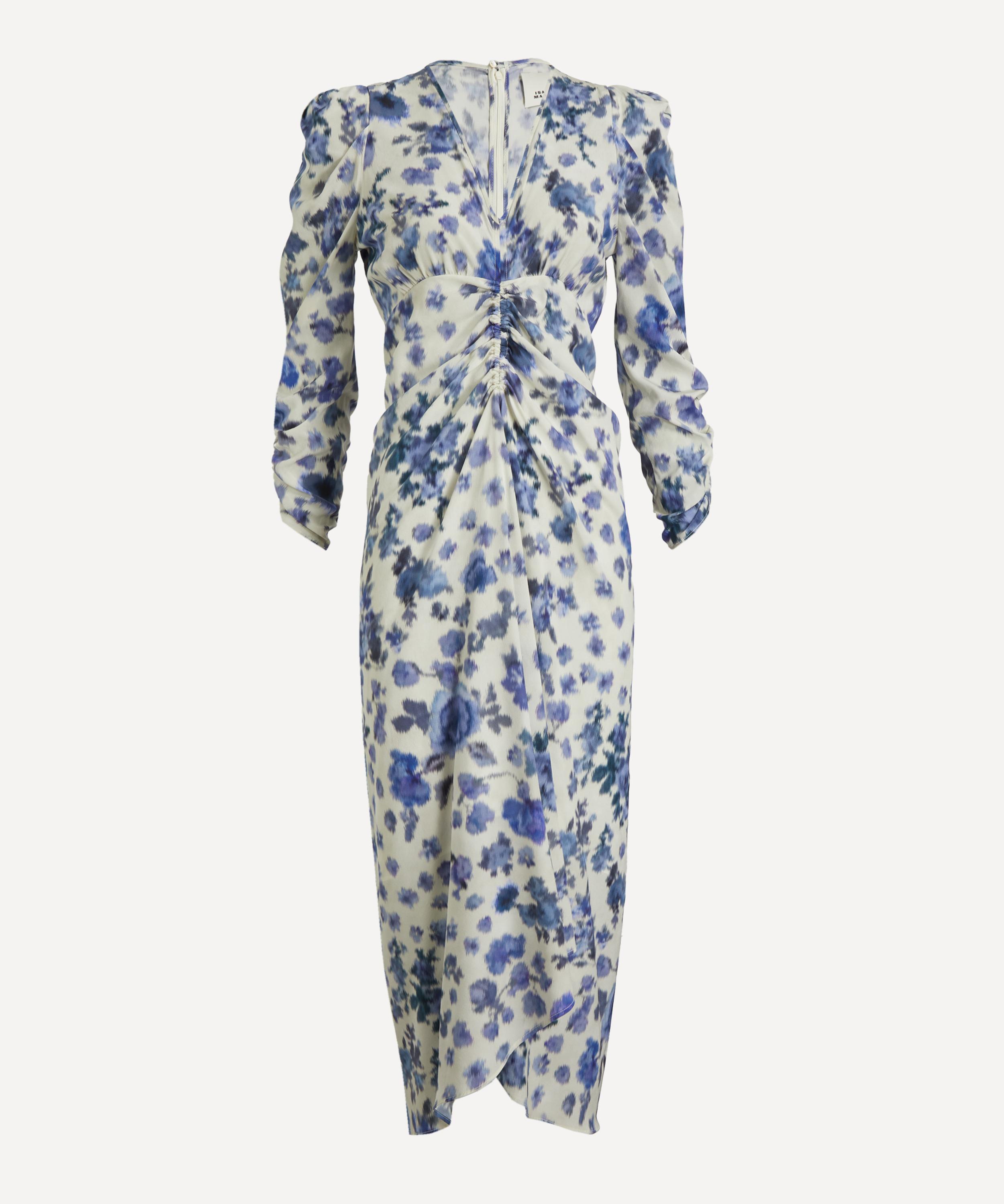 Isabel Marant - Albini Rose Print Stretch Silk Dress