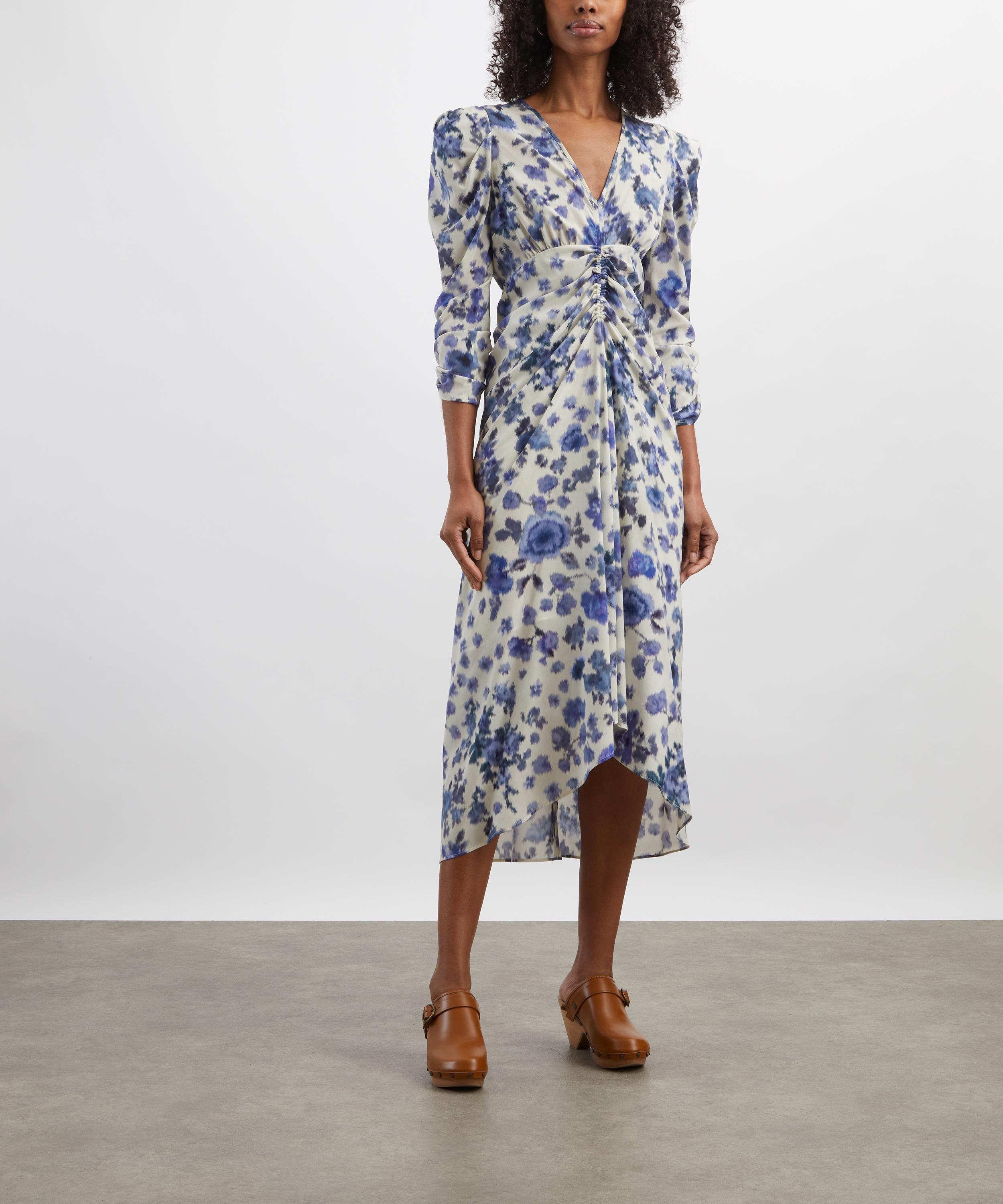 Isabel Marant - Albini Rose Print Stretch Silk Dress image number 1