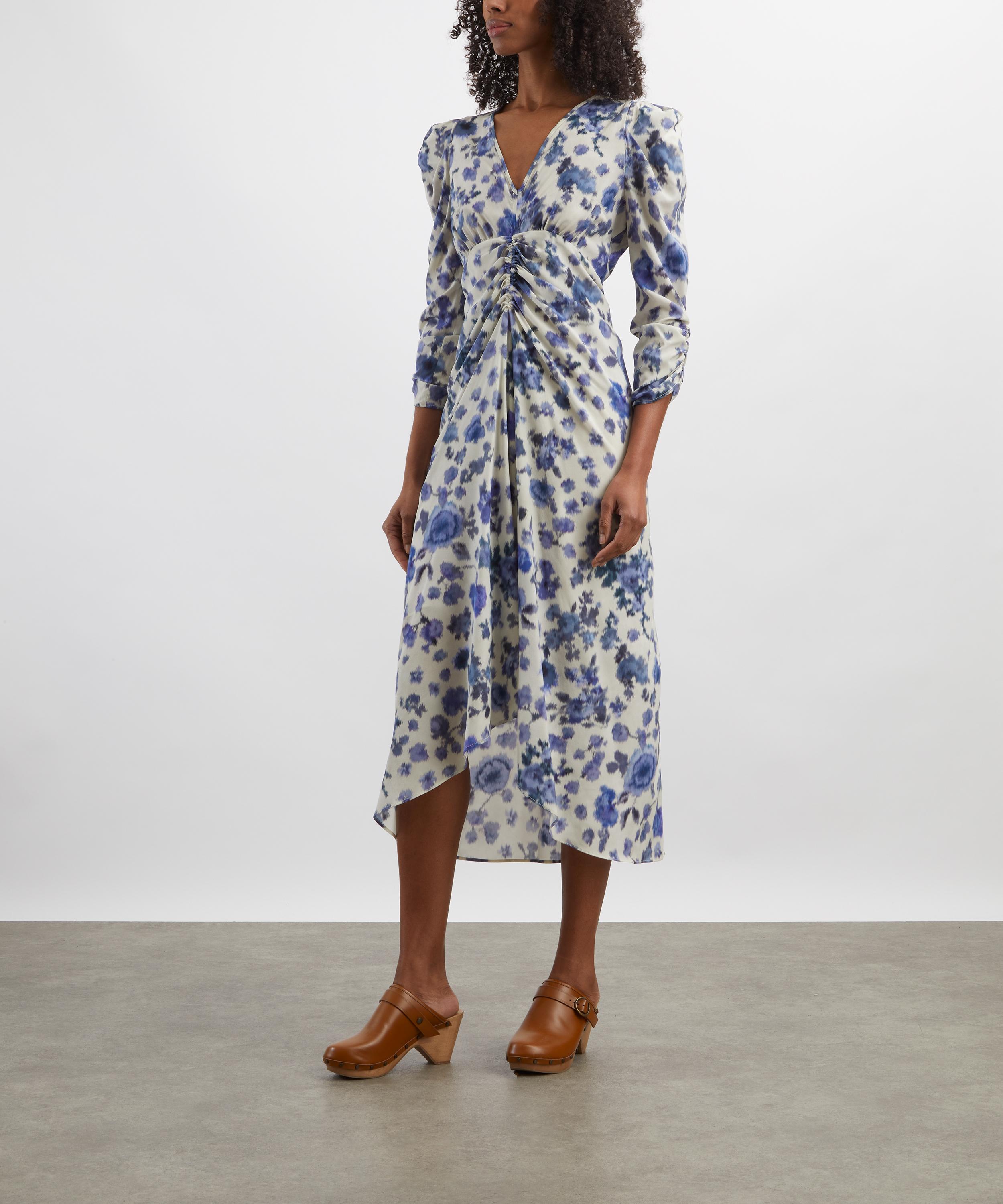 Isabel Marant - Albini Rose Print Stretch Silk Dress image number 2