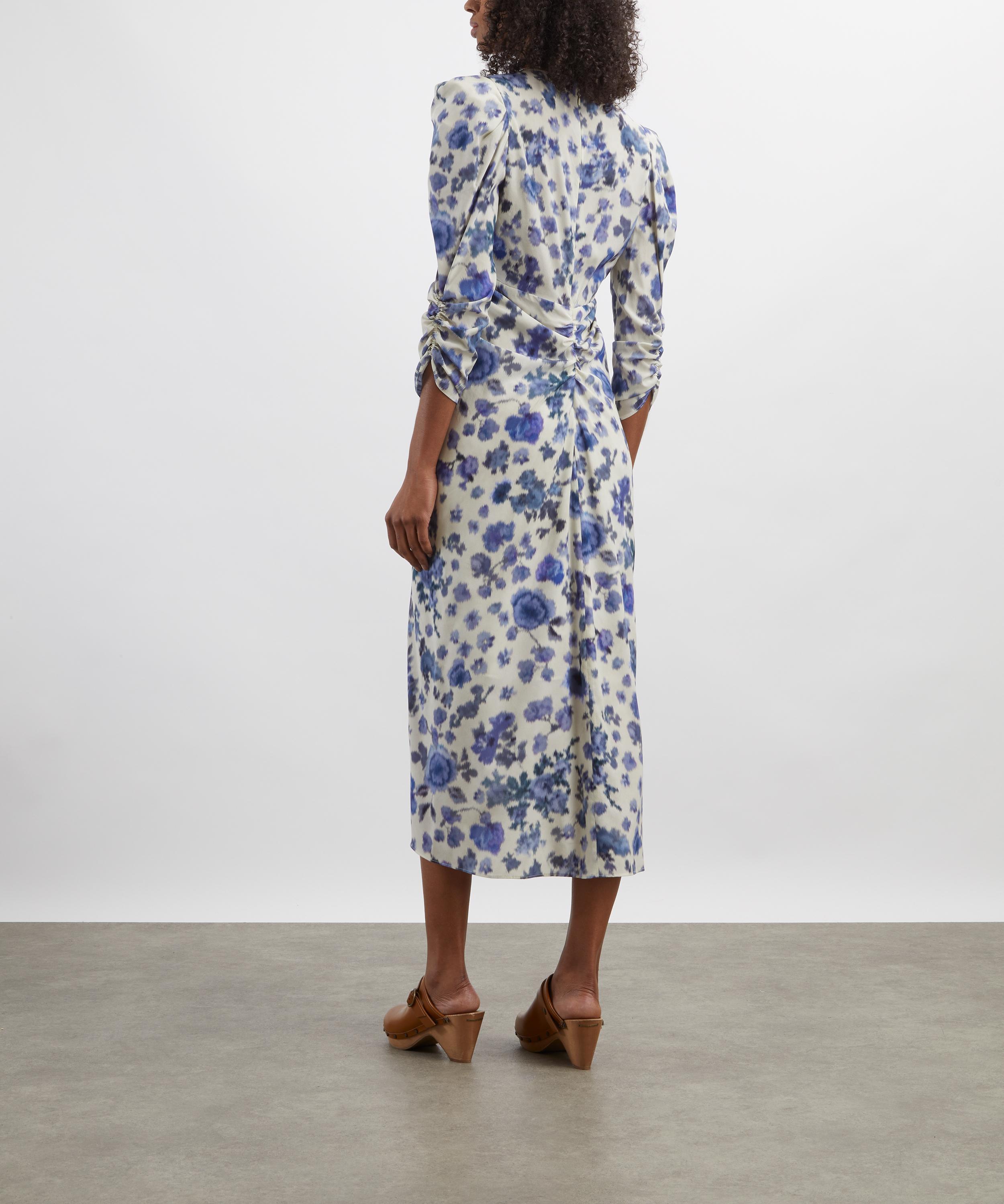 Isabel Marant - Albini Rose Print Stretch Silk Dress image number 3