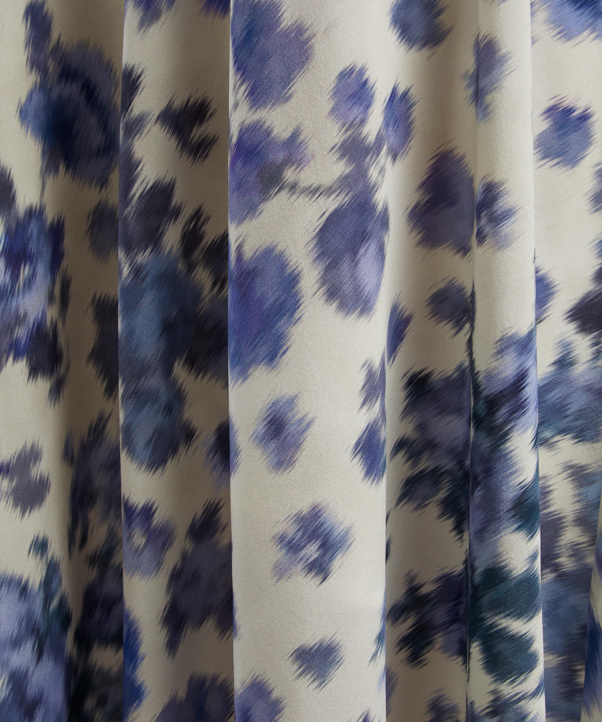 Isabel Marant - Sakura Long Stretch Silk Rose Print Skirt image number 4