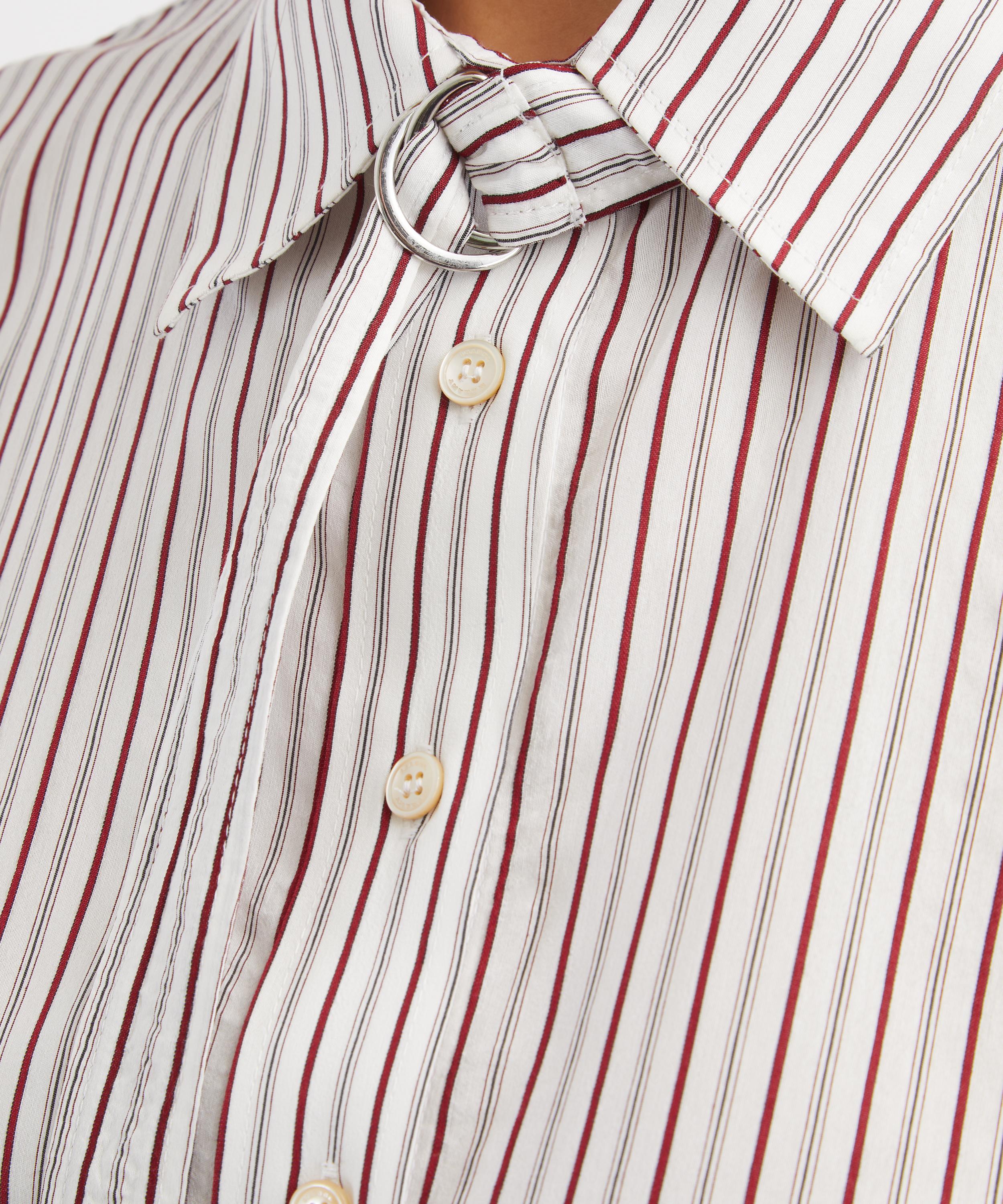 Isabel Marant - Aurora Striped Cotton Poplin-Silk Shirt image number 4