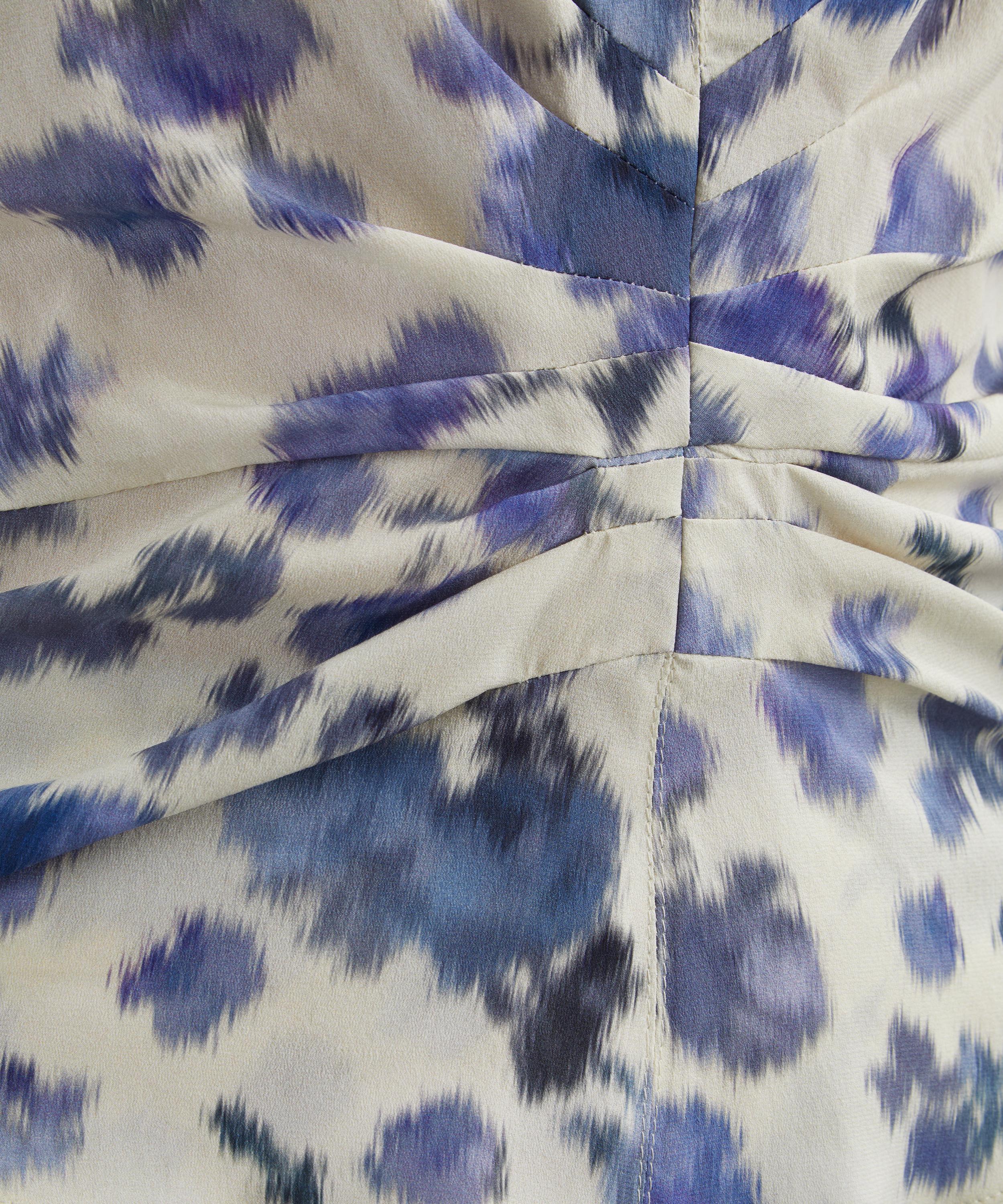 Isabel Marant - Tullya Draped Stretch Silk Rose Print Top&nbsp; image number 4