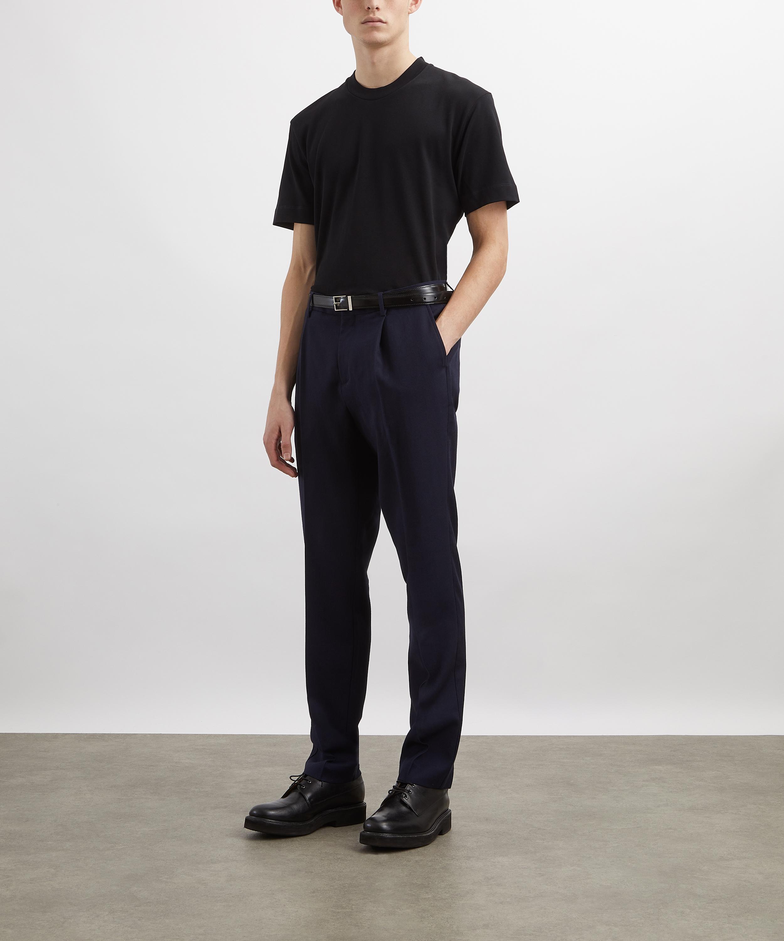 Sunspel - Pleated Straight-Leg Wool Trousers image number 1