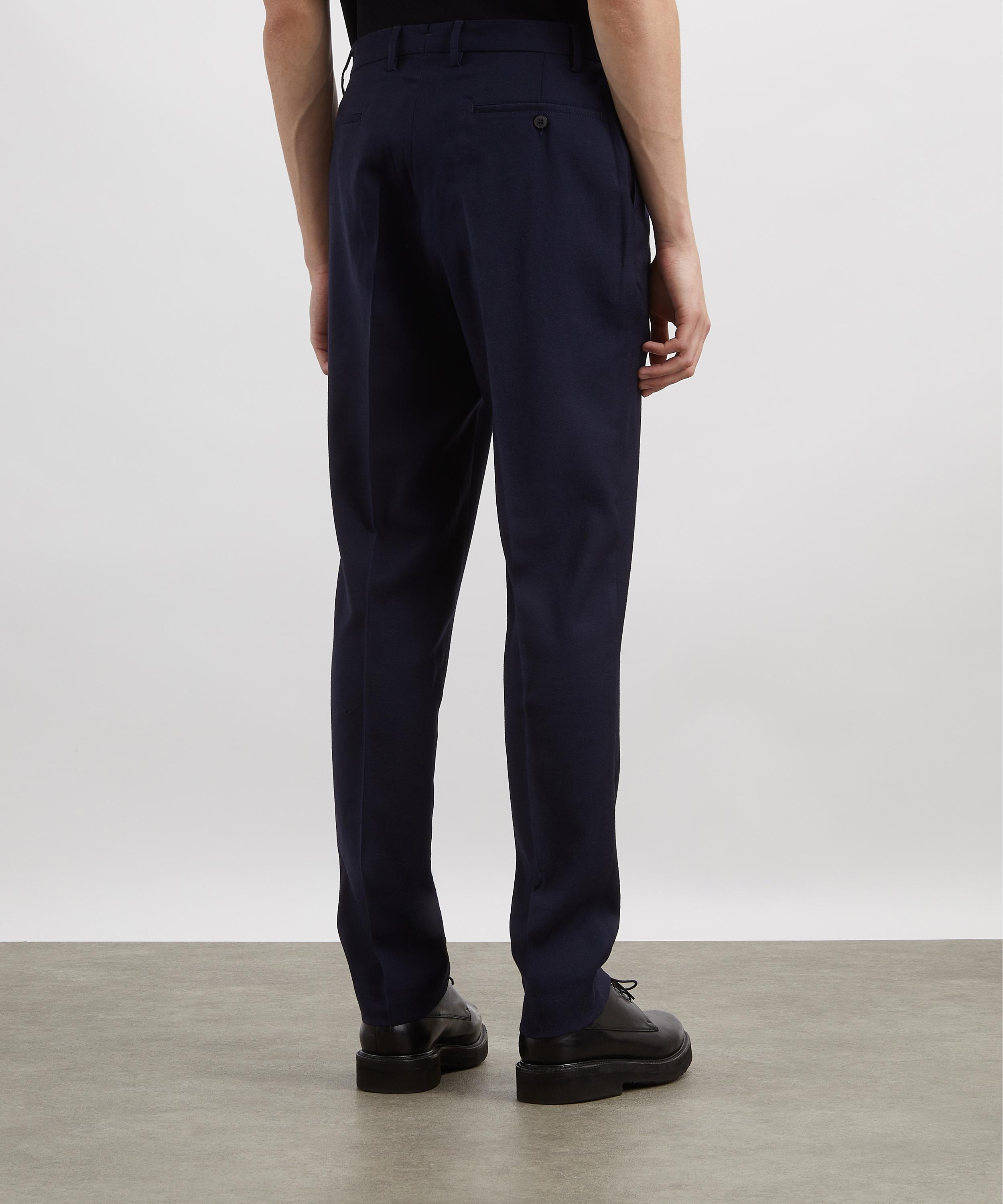 Sunspel - Pleated Straight-Leg Wool Trousers image number 3