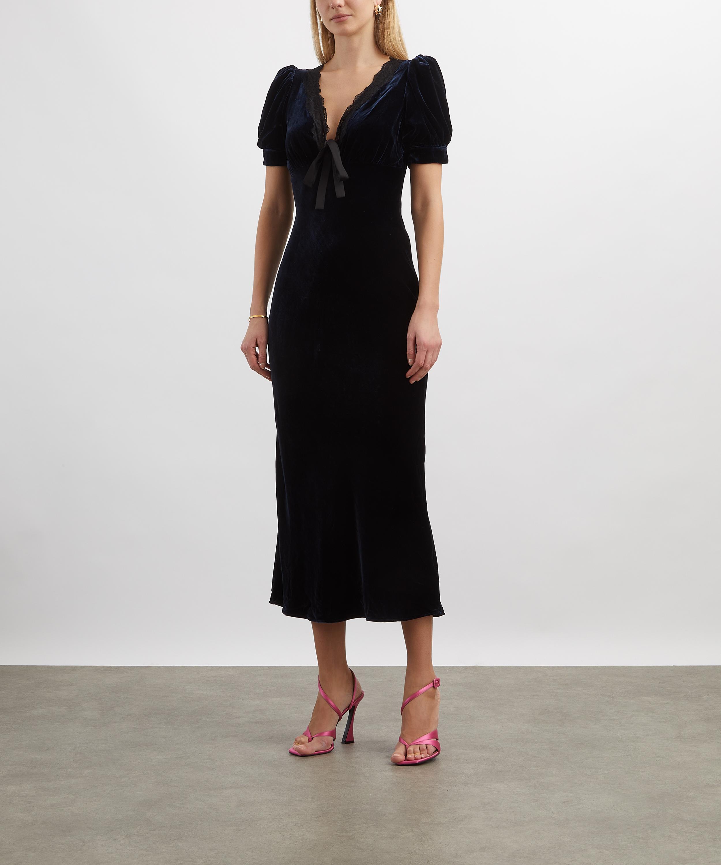 Reformation - Camille Velvet Midi Dress image number 2