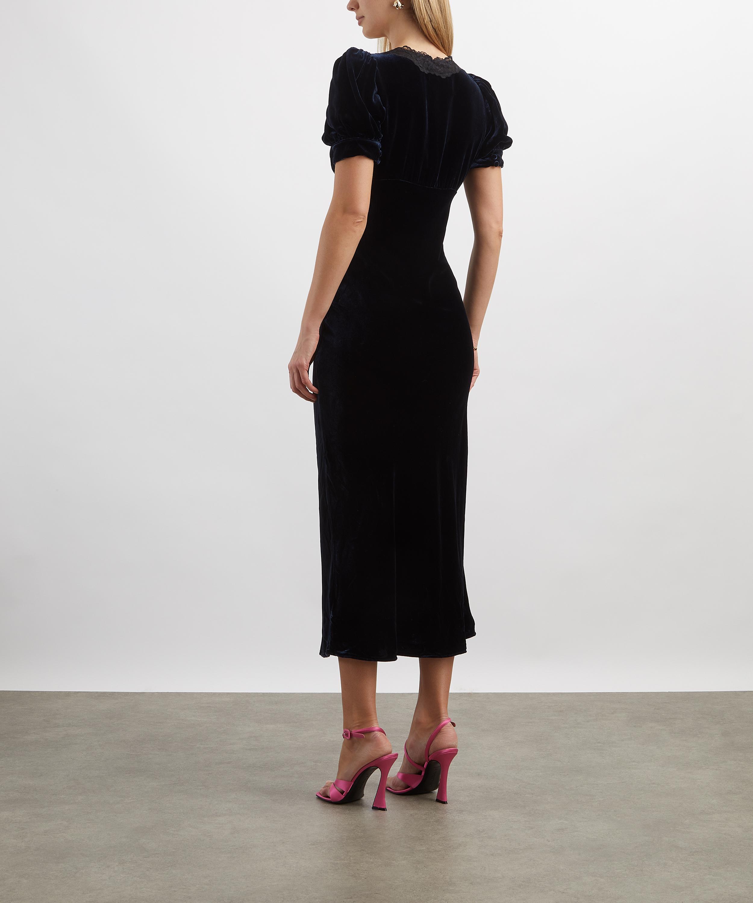 Reformation - Camille Velvet Midi Dress image number 3