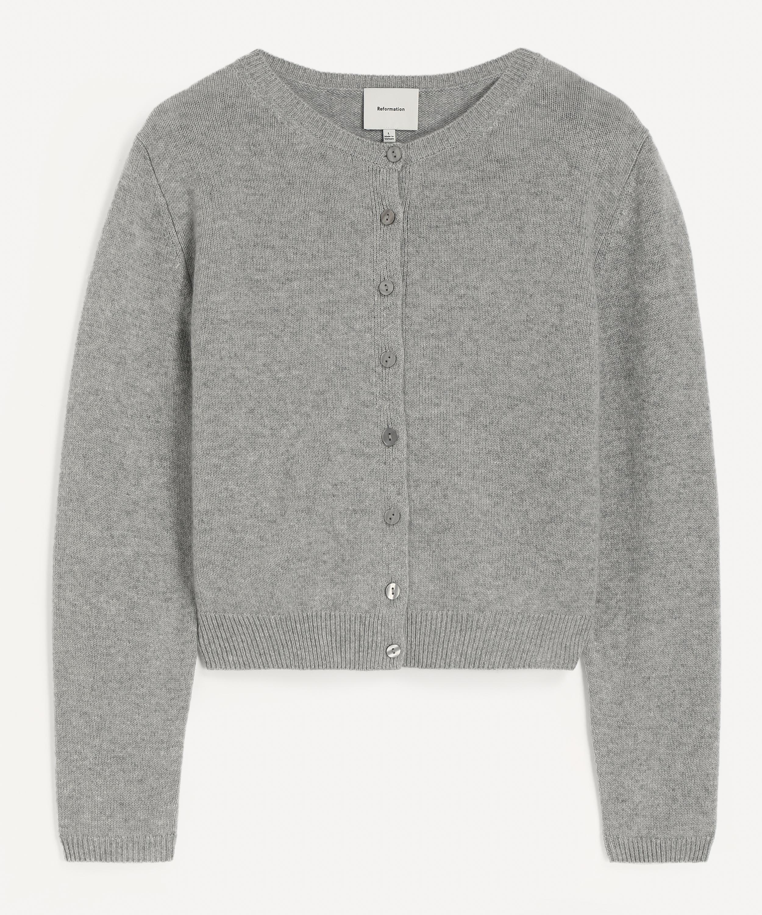 Reformation - Clara Granite Cashmere Cardigan 