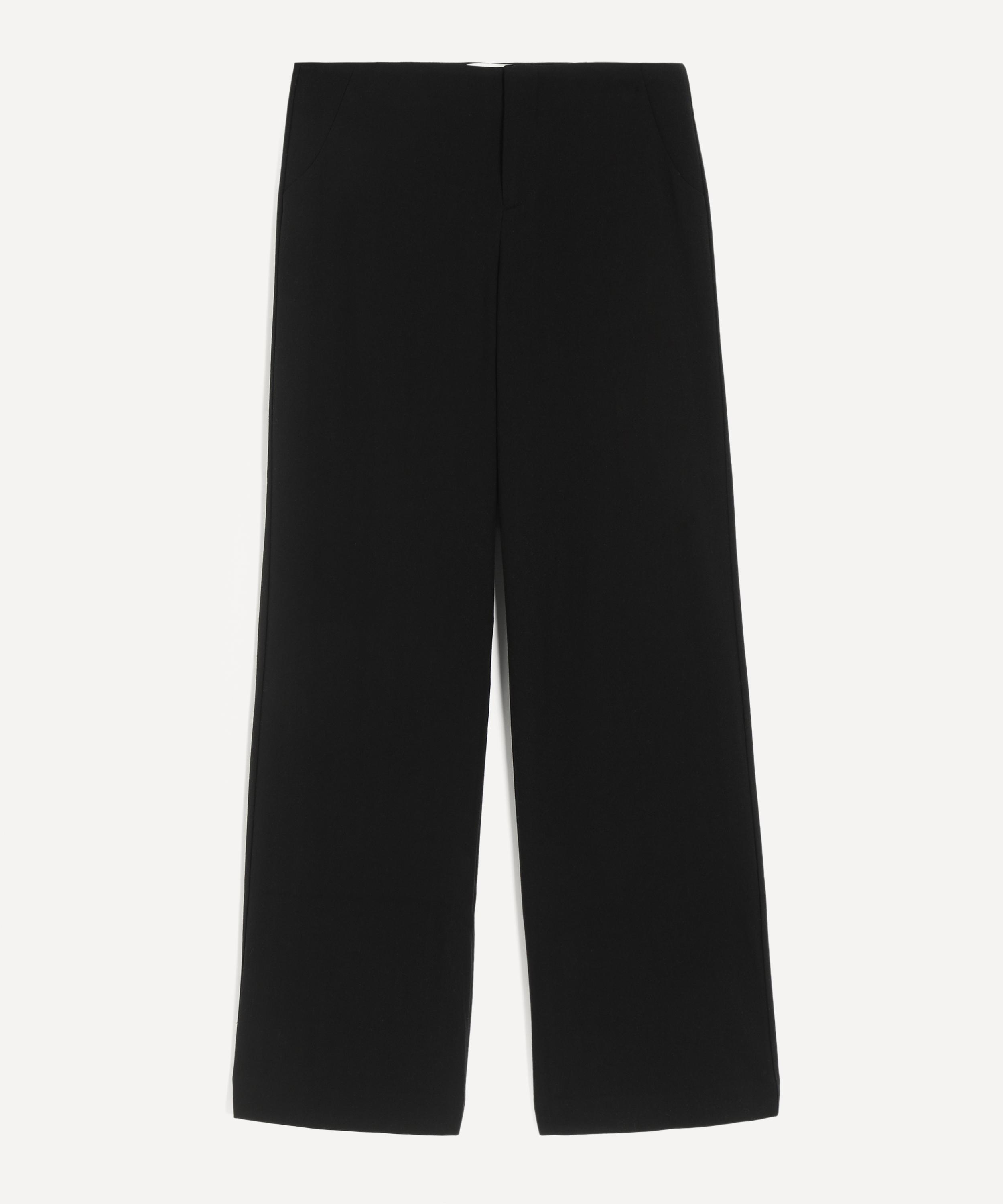 Reformation - Vida Black Low-Rise Trousers