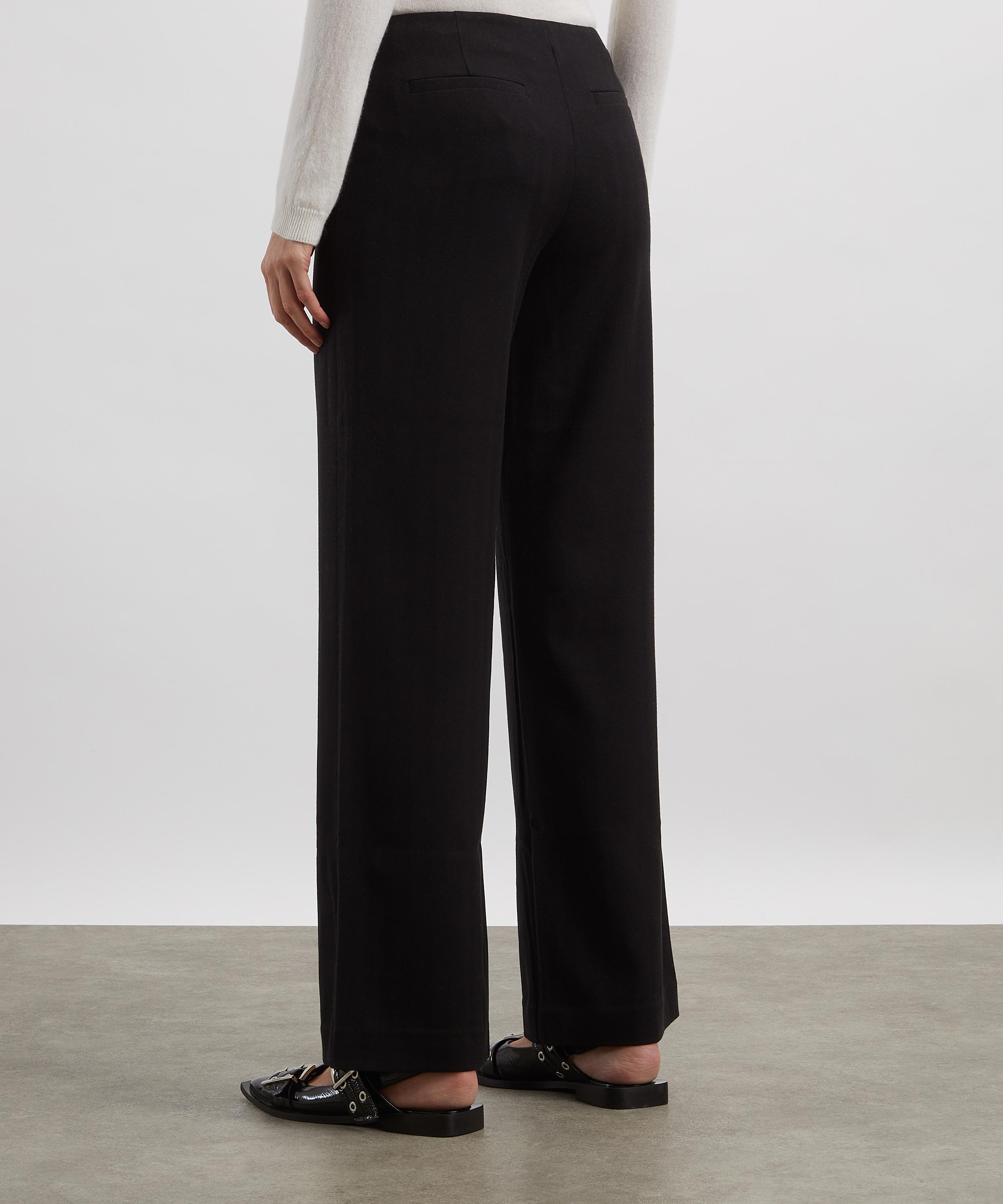 Reformation - Vida Black Low-Rise Trousers image number 3
