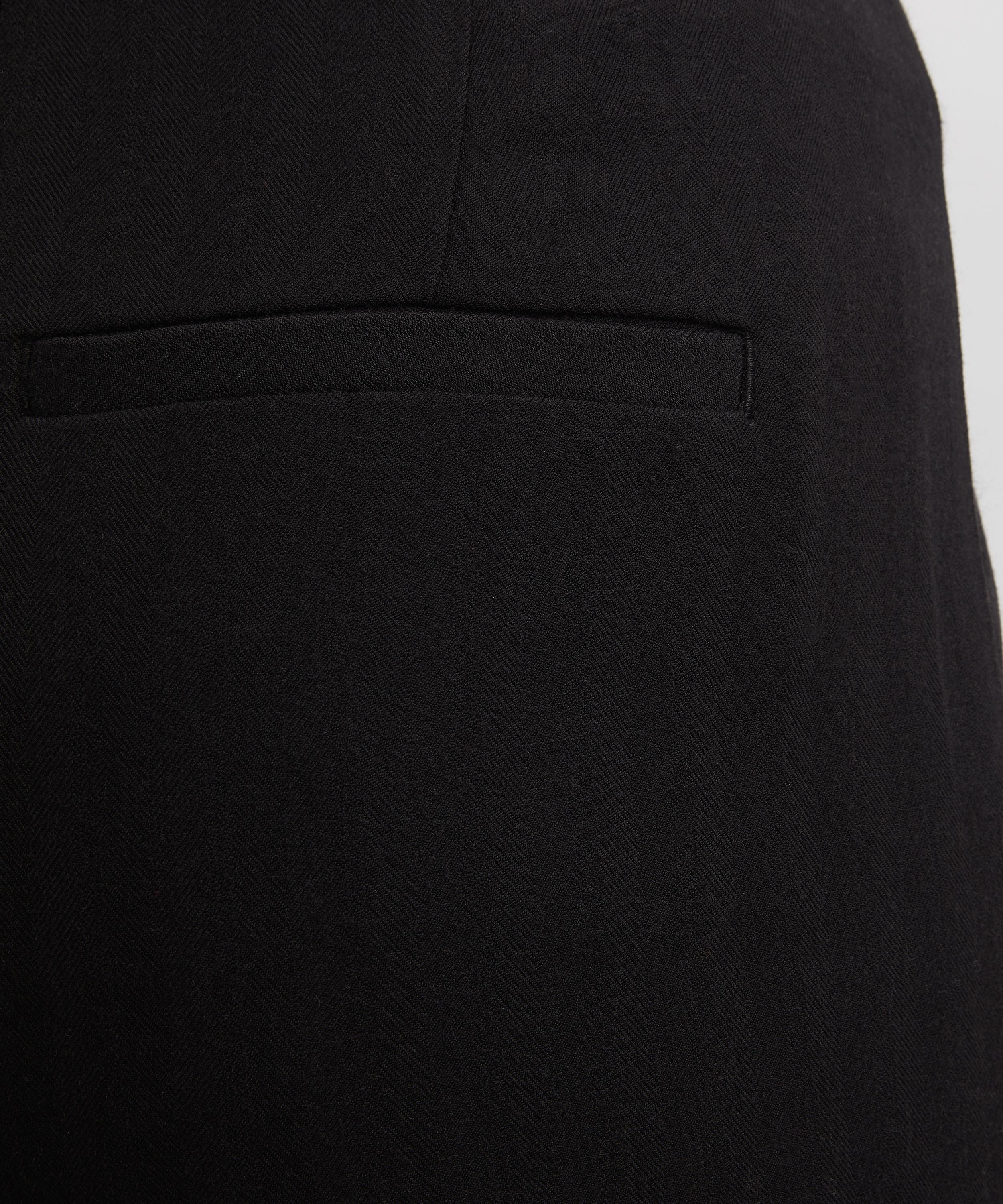 Reformation - Vida Black Low-Rise Trousers image number 4