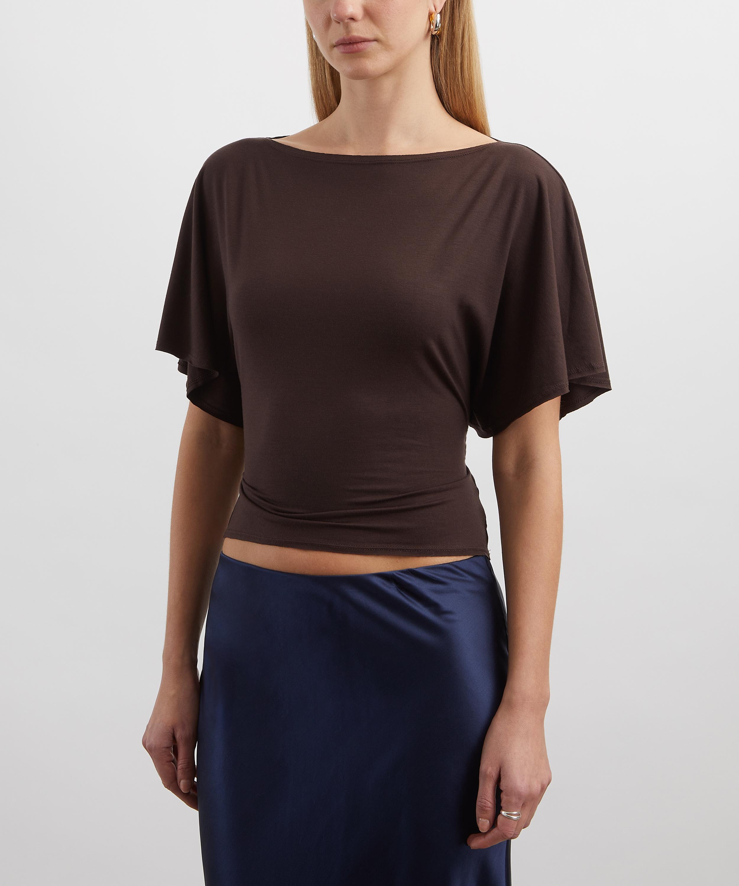Reformation - Avery Brown Knit Top image number 2