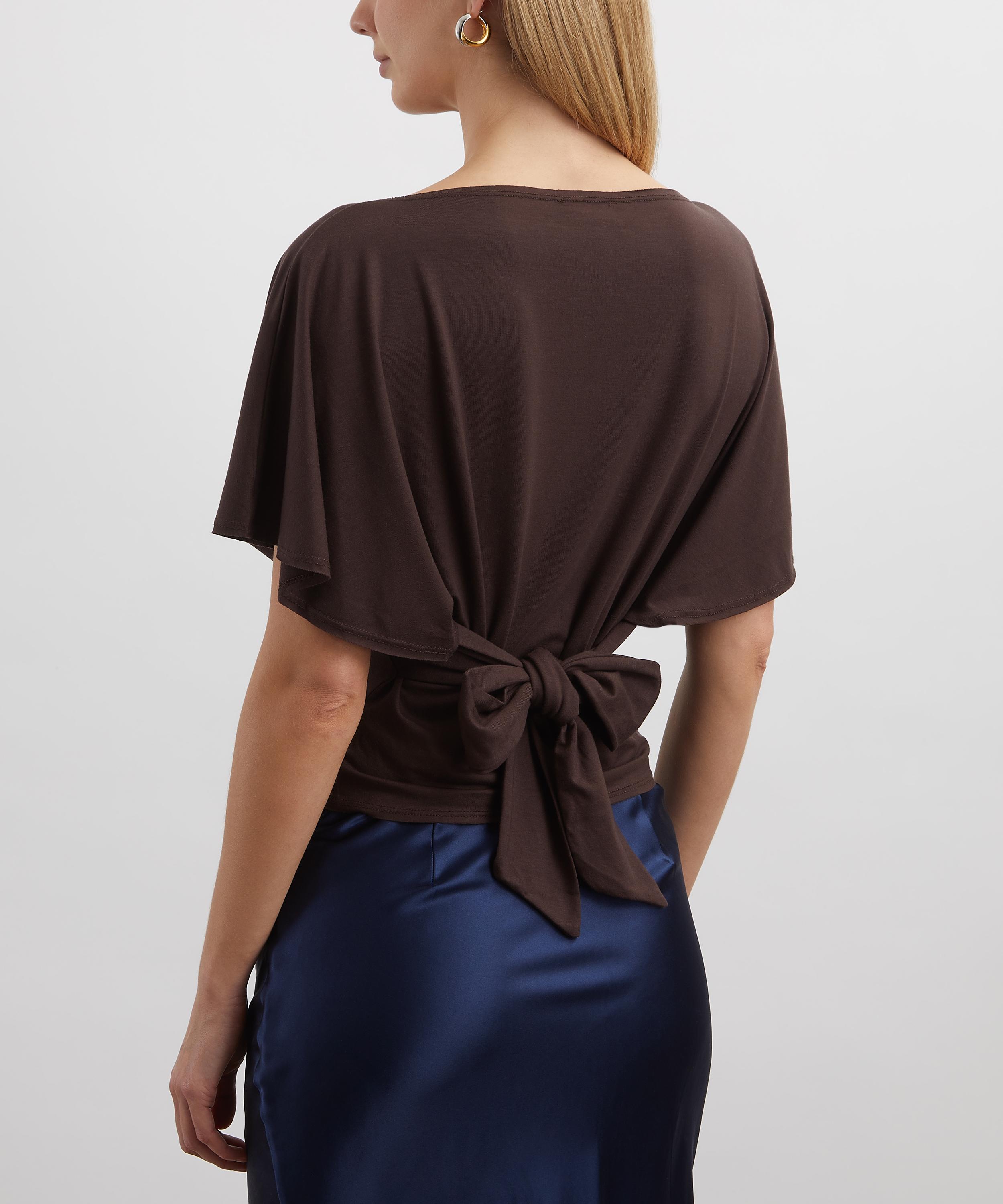 Reformation - Avery Brown Knit Top image number 3