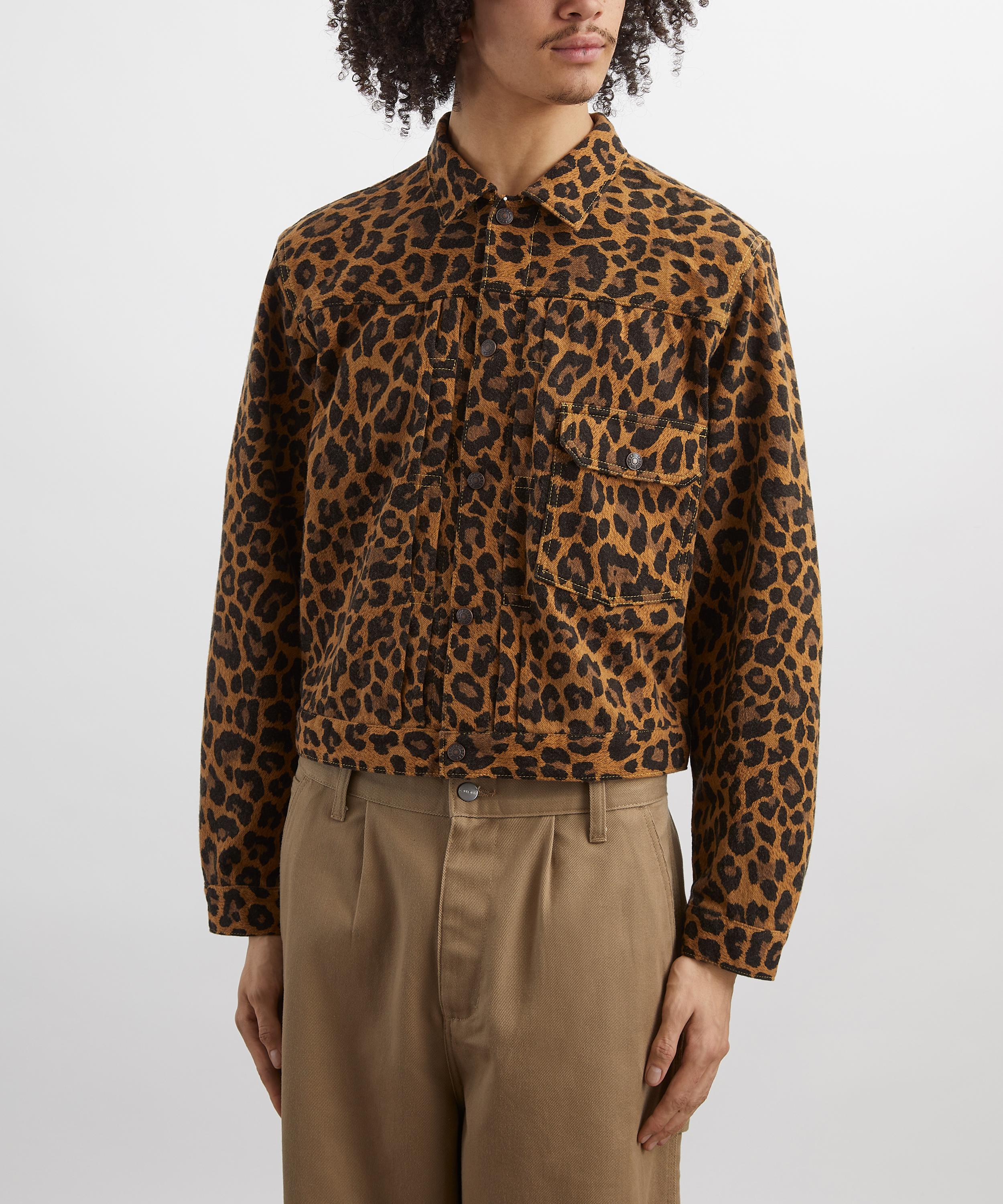 Kapital - Leopard-Print Cotton Wool-Blend Twill Jacket image number 2