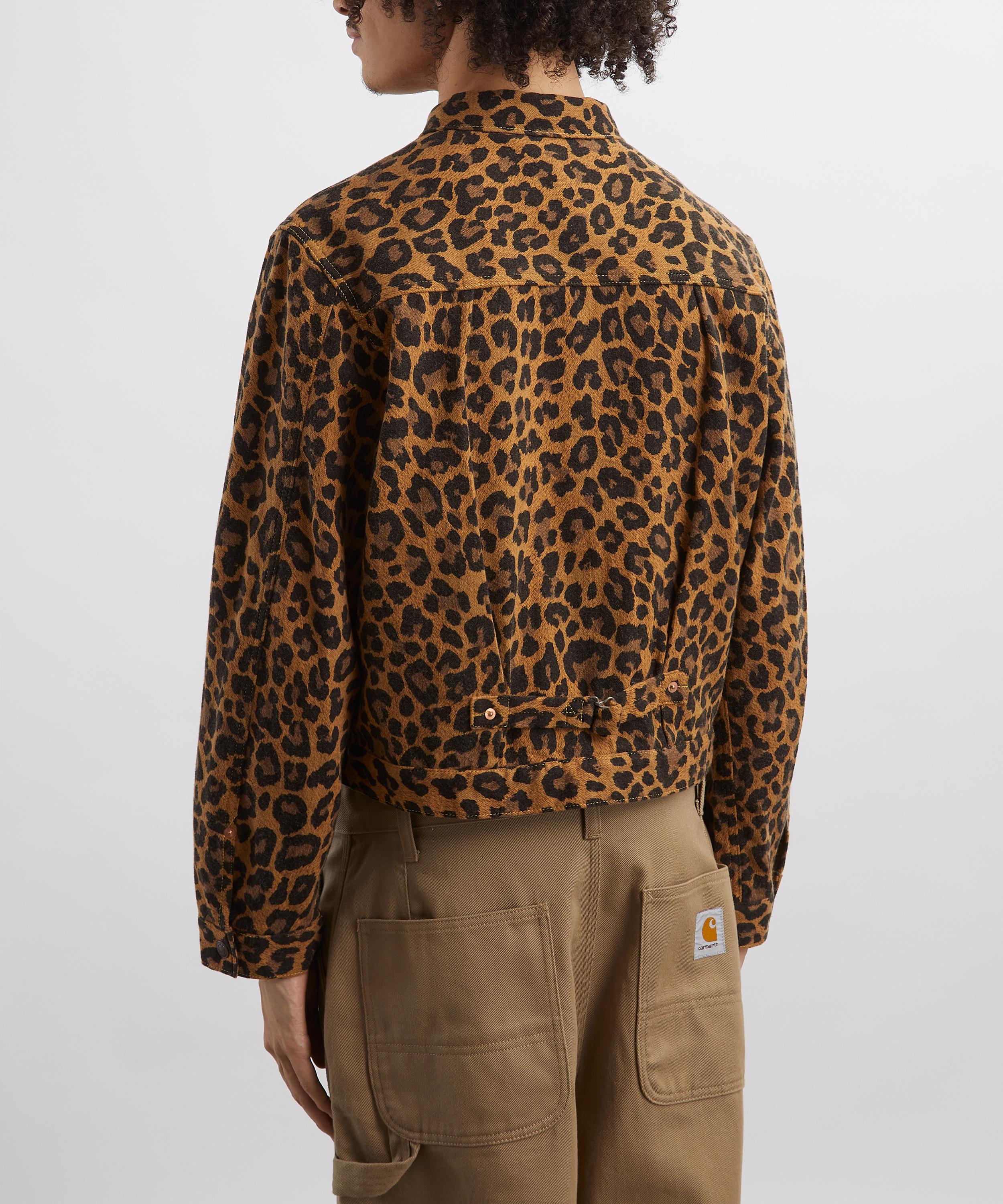 Kapital - Leopard-Print Cotton Wool-Blend Twill Jacket image number 3