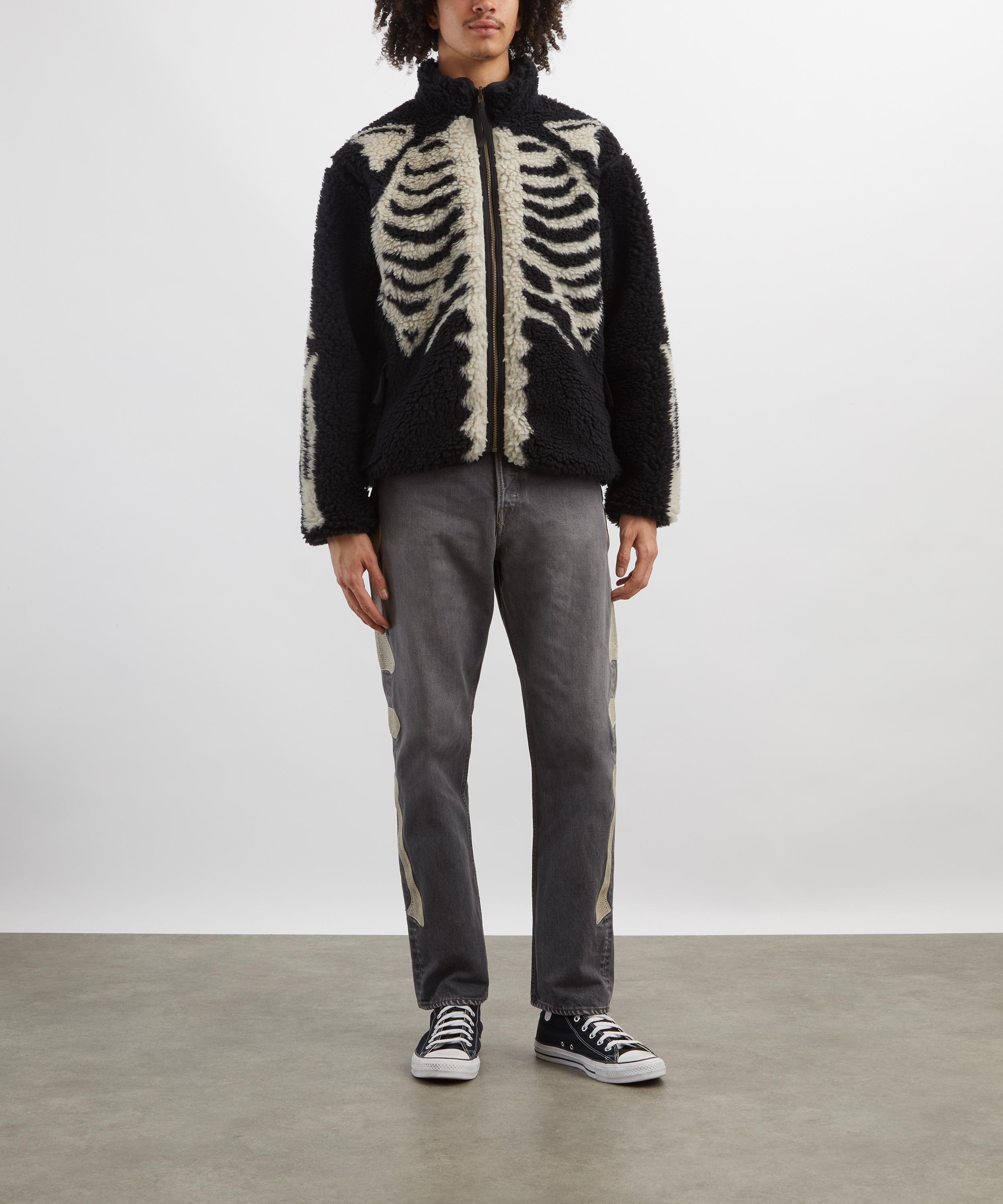 Kapital - Bone Boa Fleece Reversible Jacket image number 1