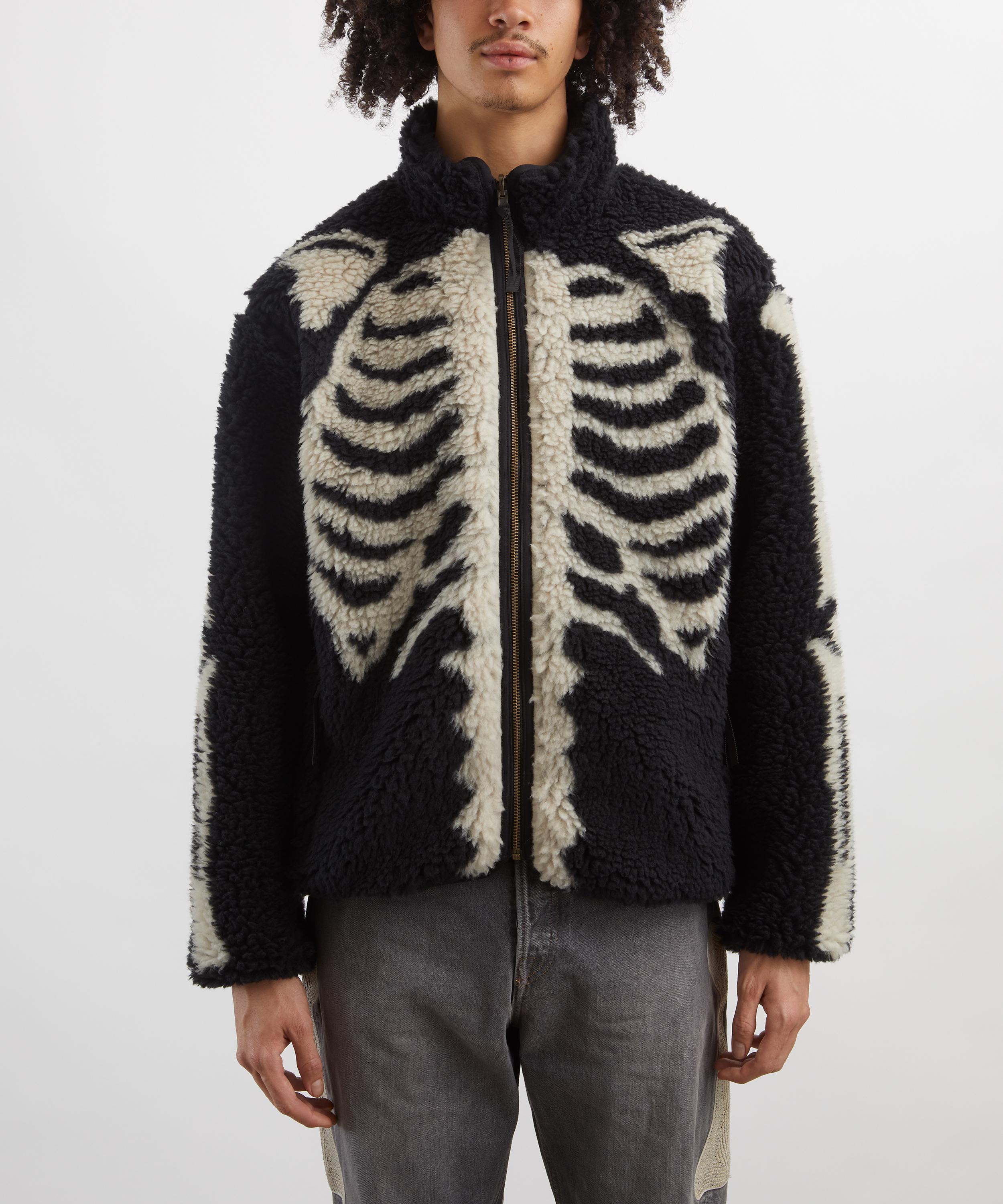 Kapital - Bone Boa Fleece Reversible Jacket image number 2